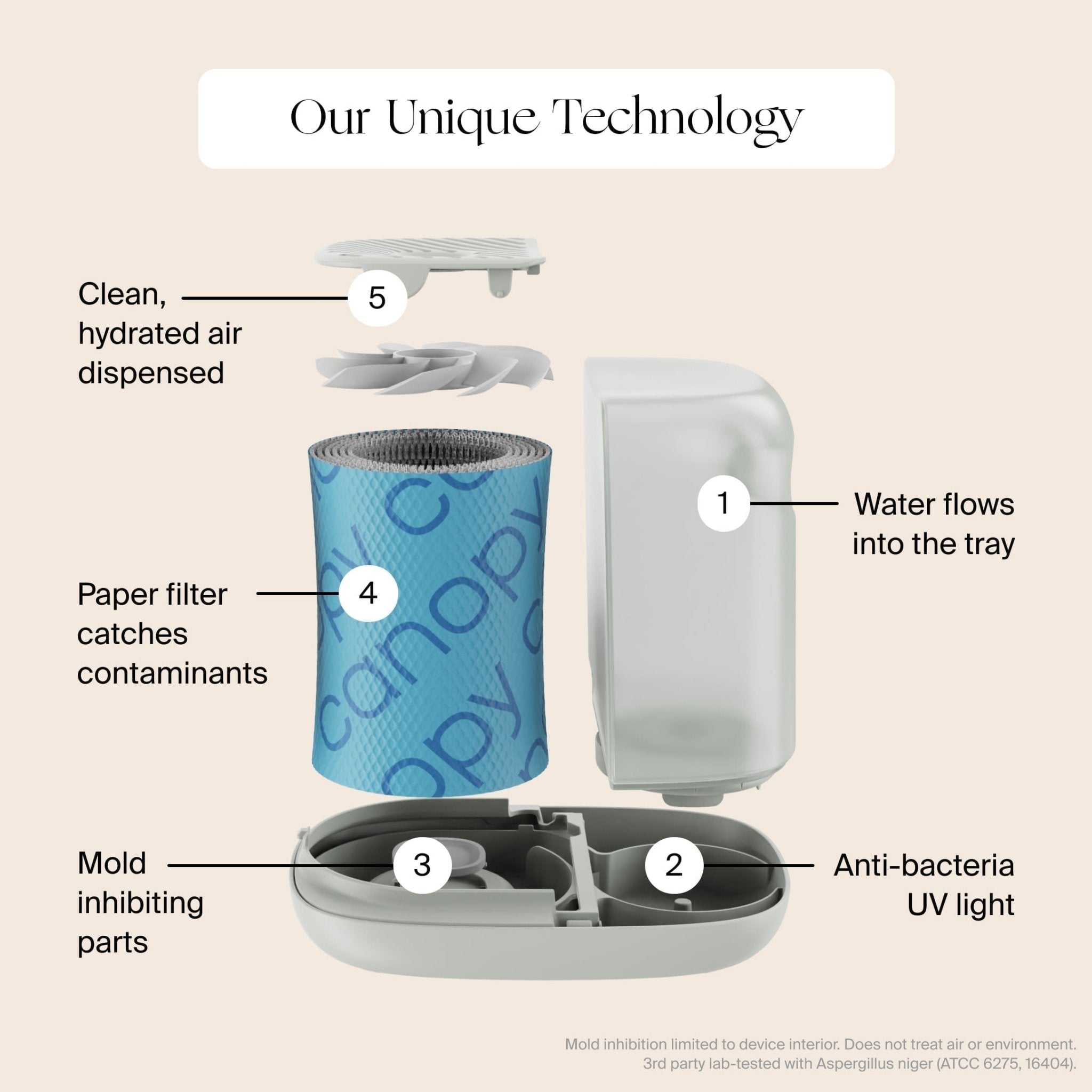 Bedside Humidifier 2.0 Canopy