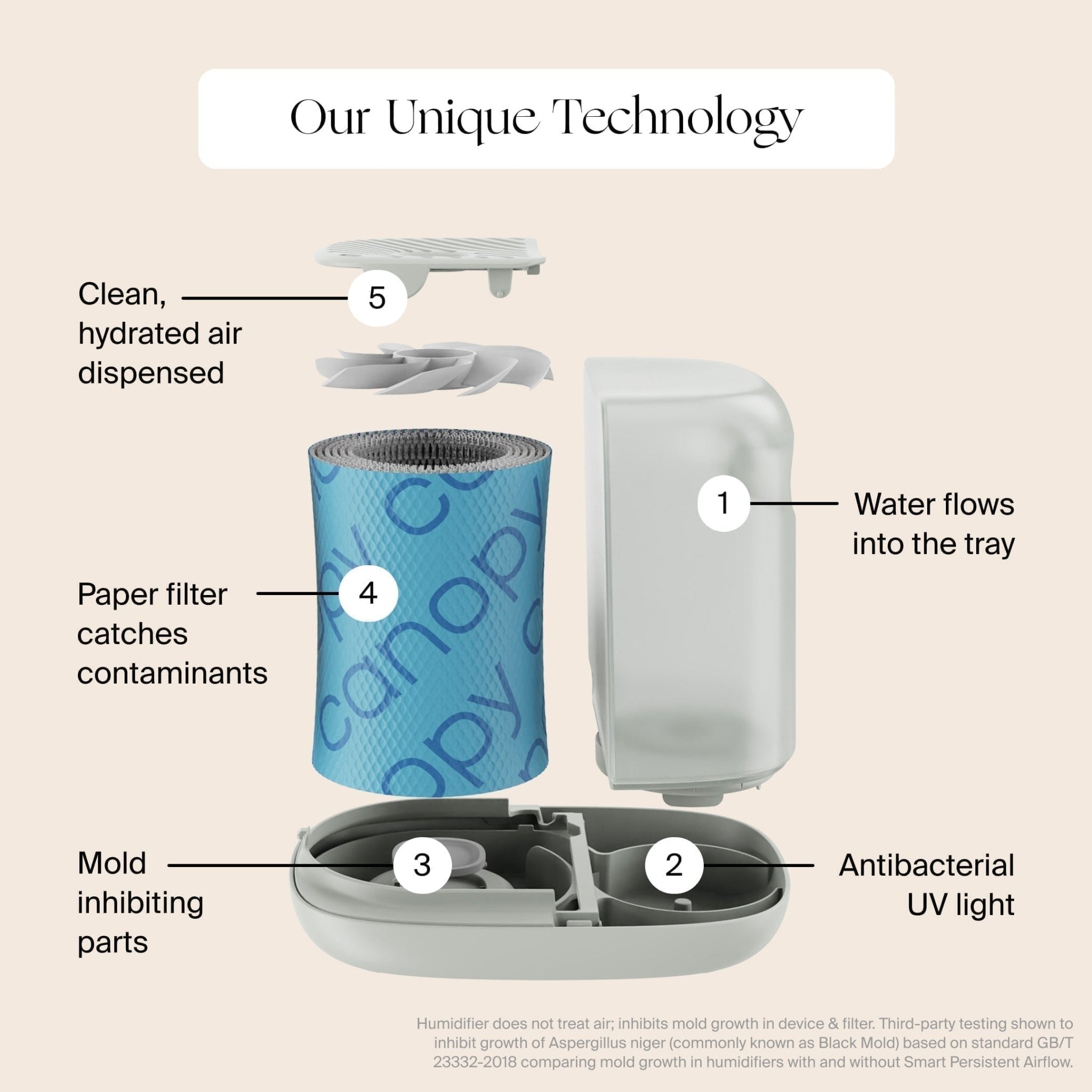 Bedside Humidifier 2.0 Canopy