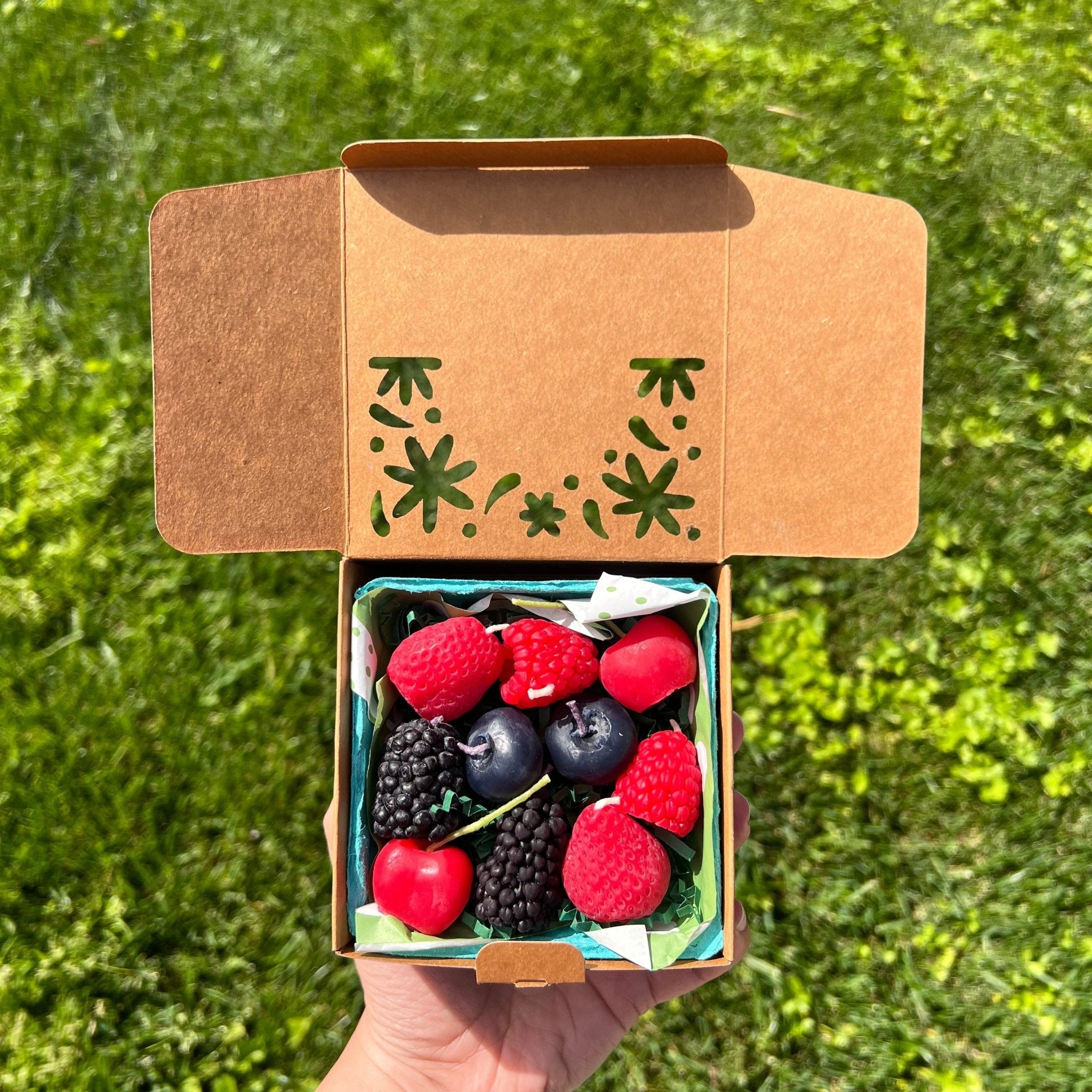 Beeswax Mixed Berry Birthday Candles Happy Organics