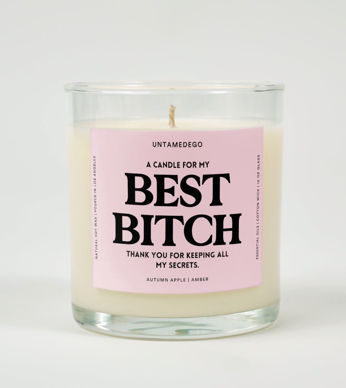 Best Bitch Glass Candle UntamedEgo LLC.