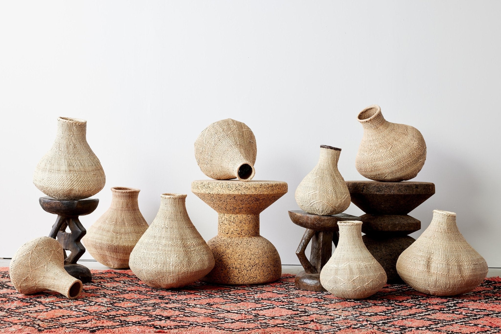 Binga Nongo Natural Woven Gourd Basket Kanju Interiors