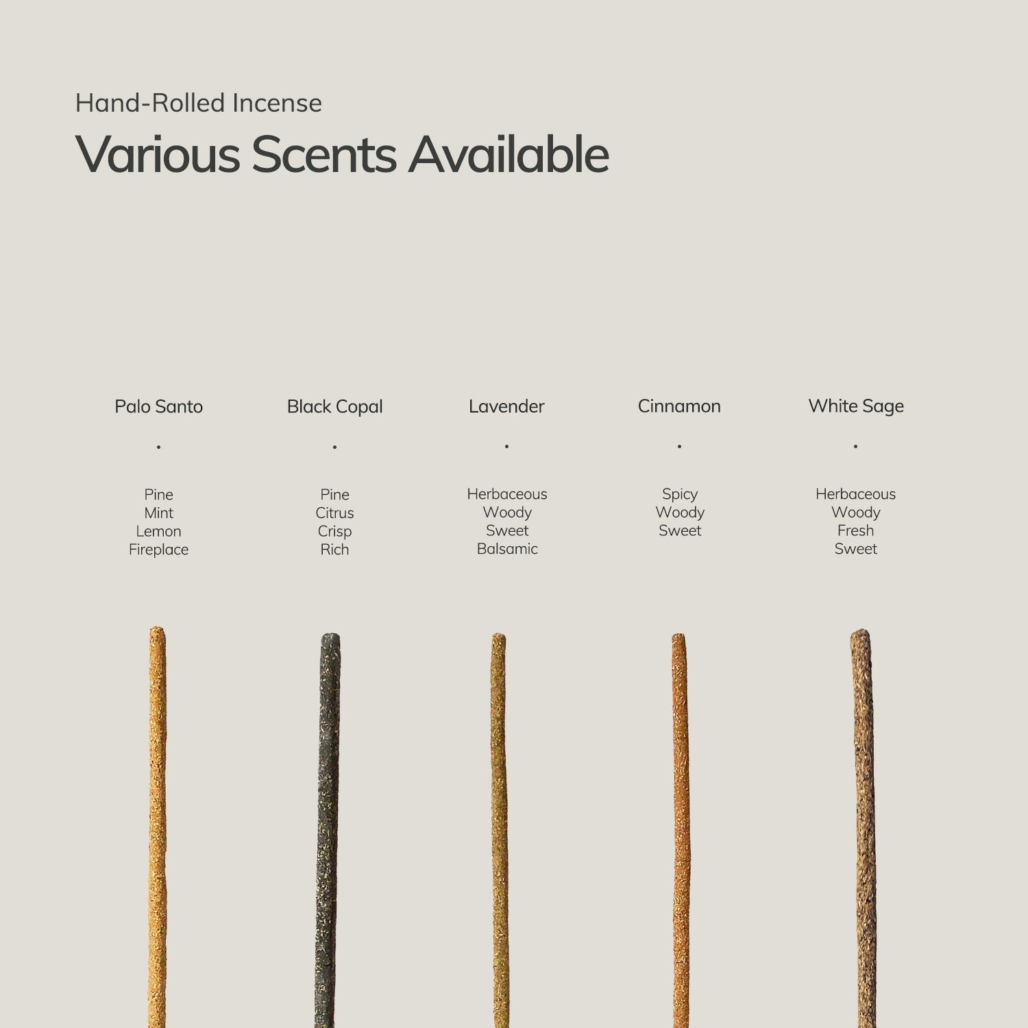 Black Copal Incense Sticks – 7 Hand - Rolled Sticks from Peru CEDAR AND MYRRH