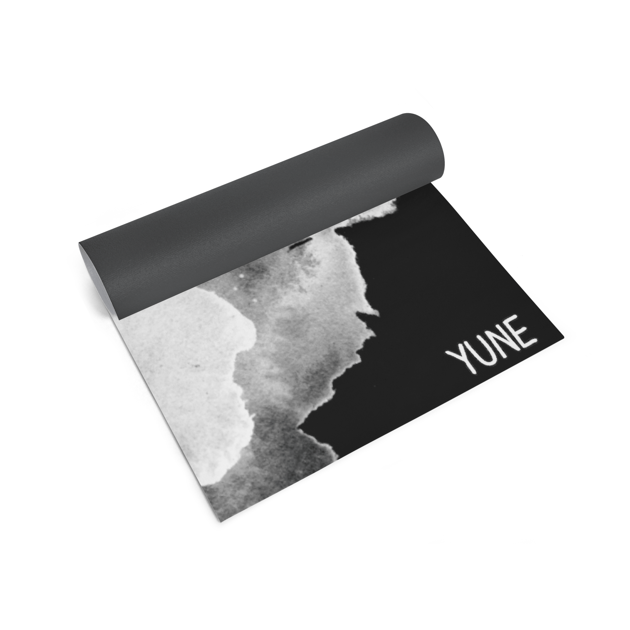 Black1 Yoga Mat – Non - Slip, Cushioned, Minimalist All - Black Design for Studio, Home & Outdoor Practice Yune Yoga