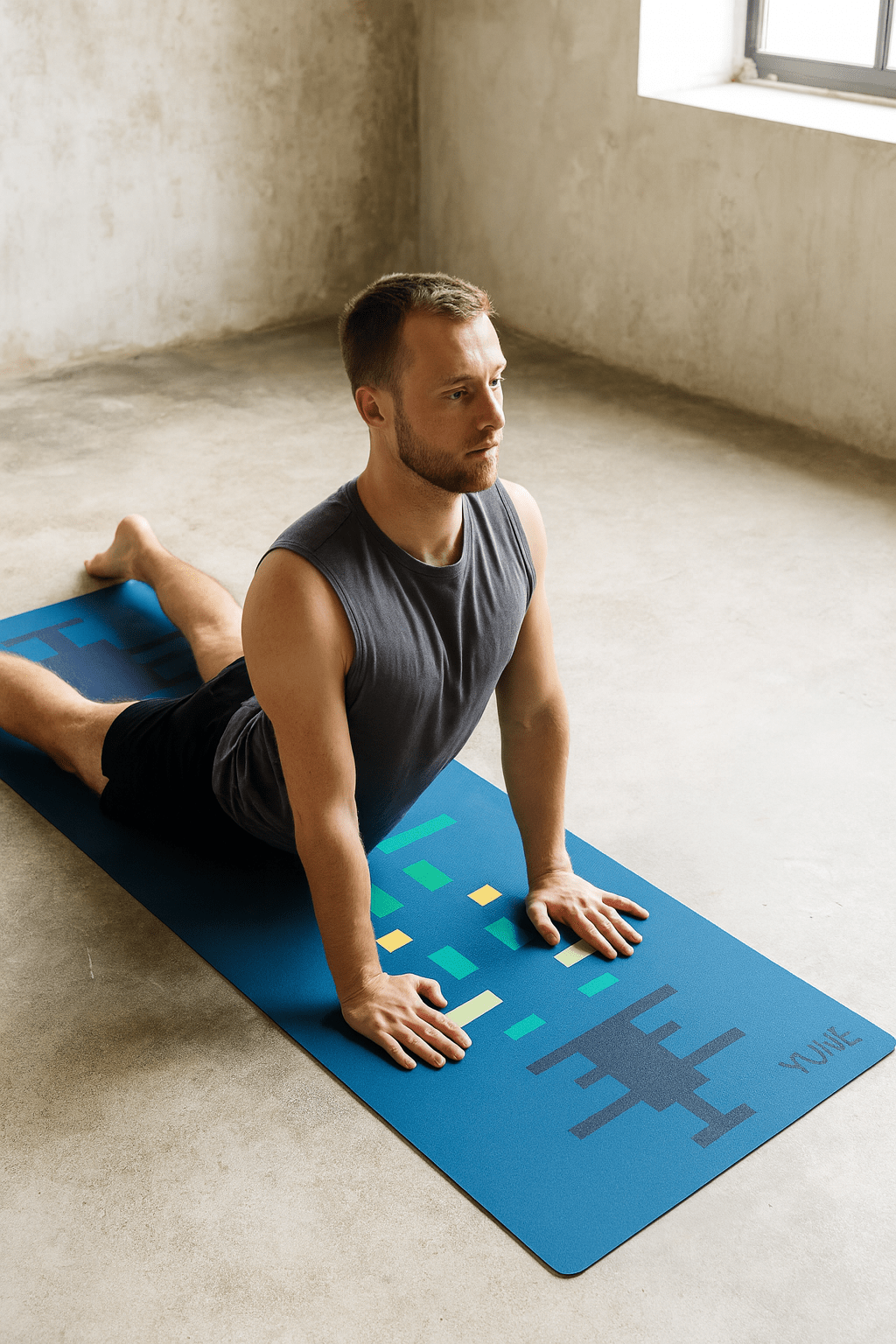 Blue Rush Flow — MN25 6mm Non - Slip Yoga Mat Yune Yoga