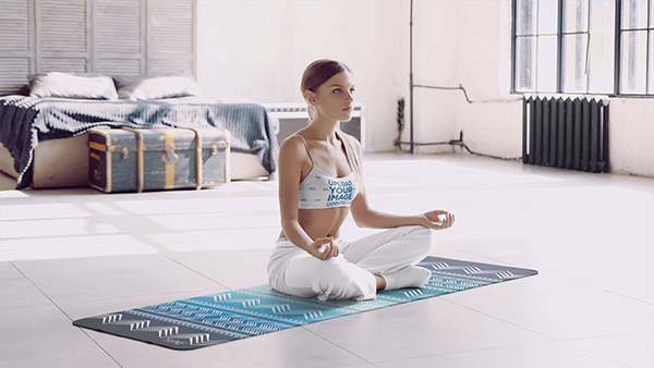Diamond Yoga Mat — Shine & Align, Zero-Slip Grip (Cushy Comfort)