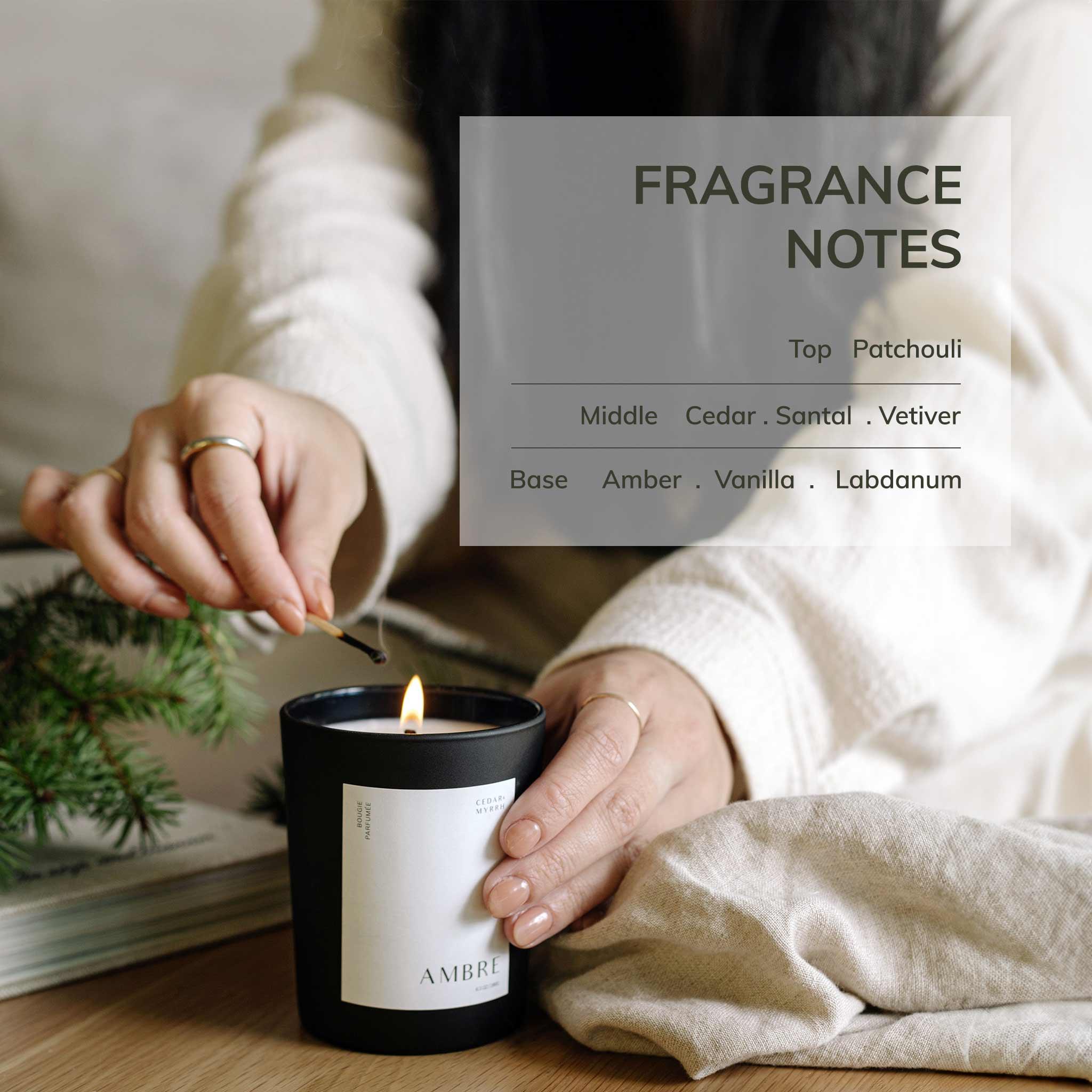 Bougie Parfumée Ambre CEDAR AND MYRRH