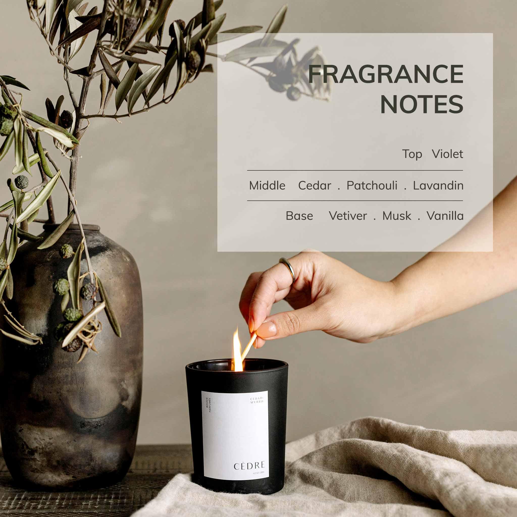 Bougie Parfumée Cèdre CEDAR AND MYRRH