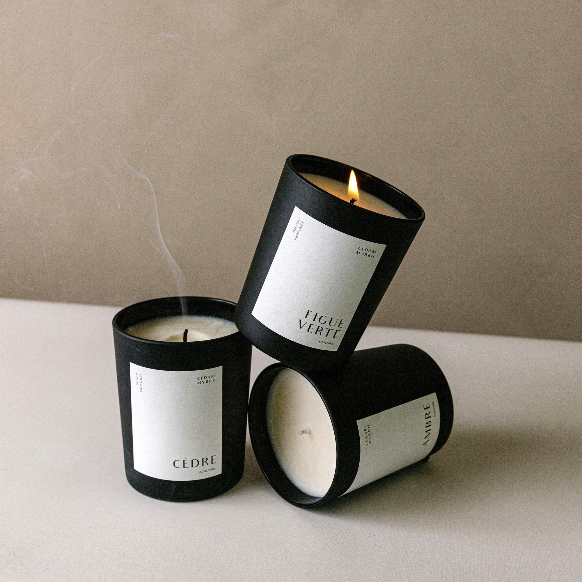 Bougie Parfumée Figue Verte CEDAR AND MYRRH