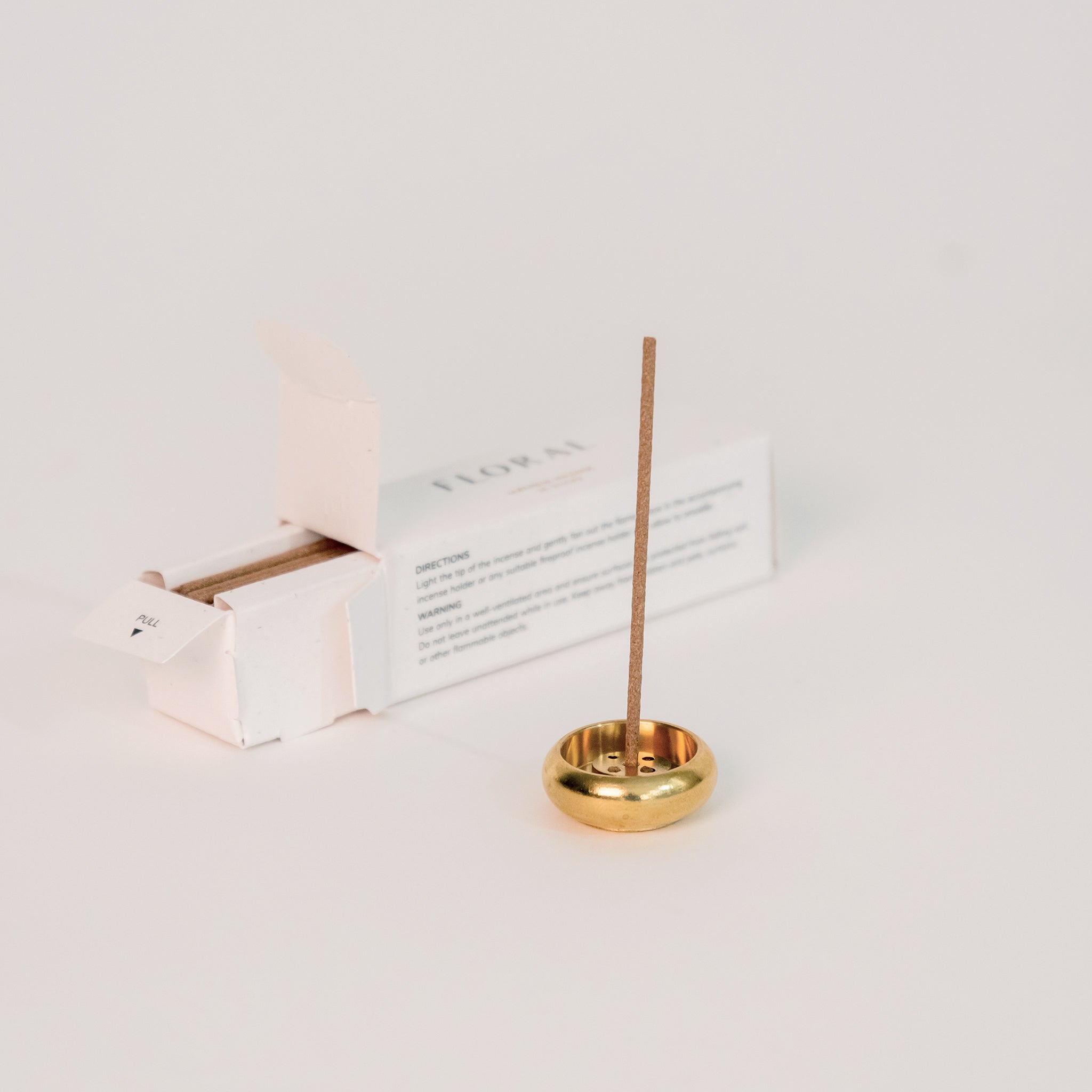 Bowl - shaped Brass Incense Holder CEDAR AND MYRRH