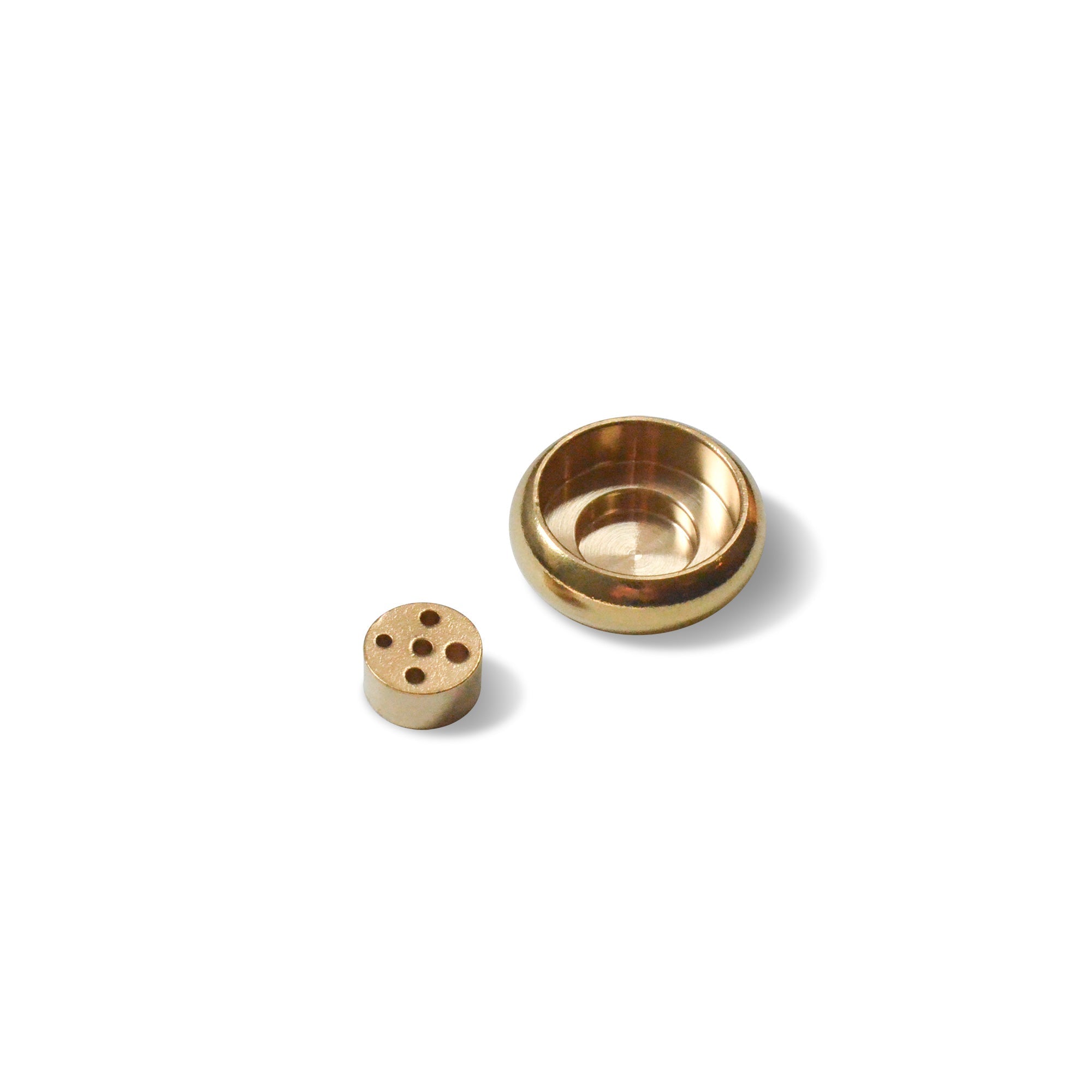 Bowl - shaped Brass Incense Holder CEDAR AND MYRRH