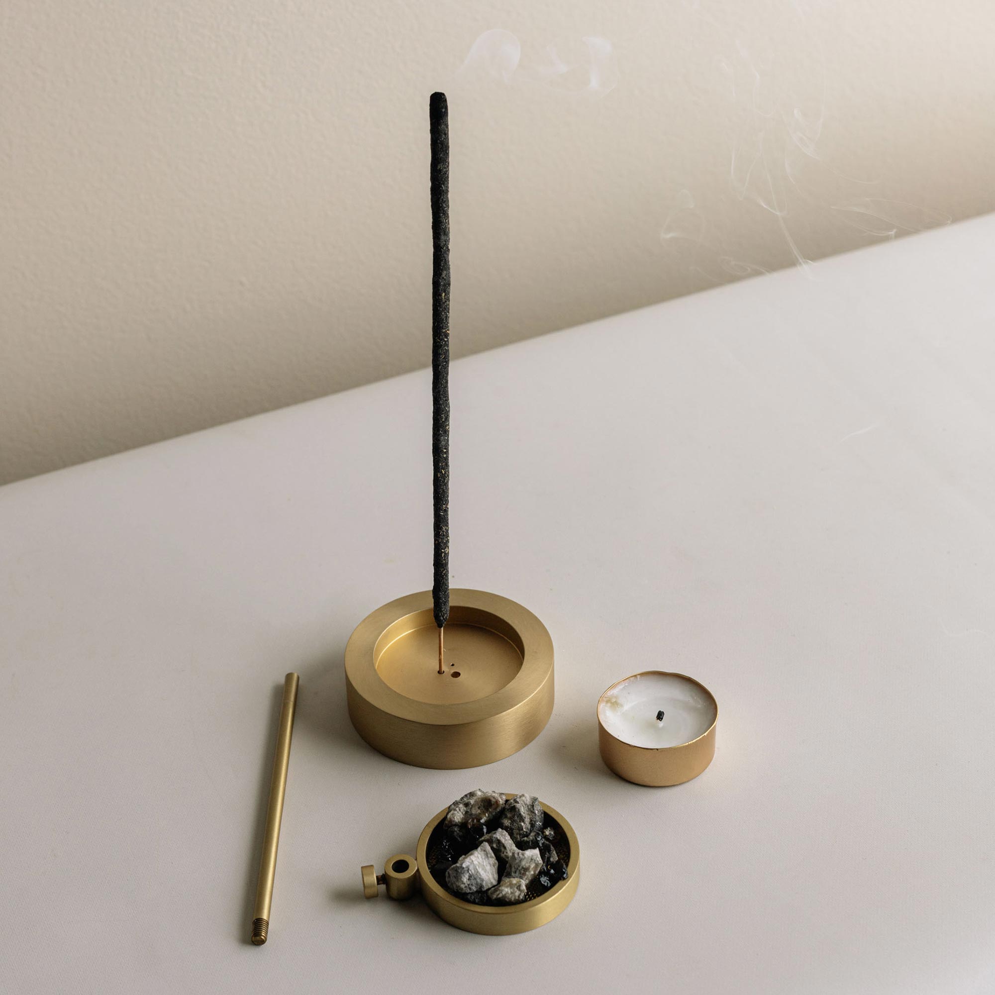 Brass Resin Incense Burner CEDAR AND MYRRH