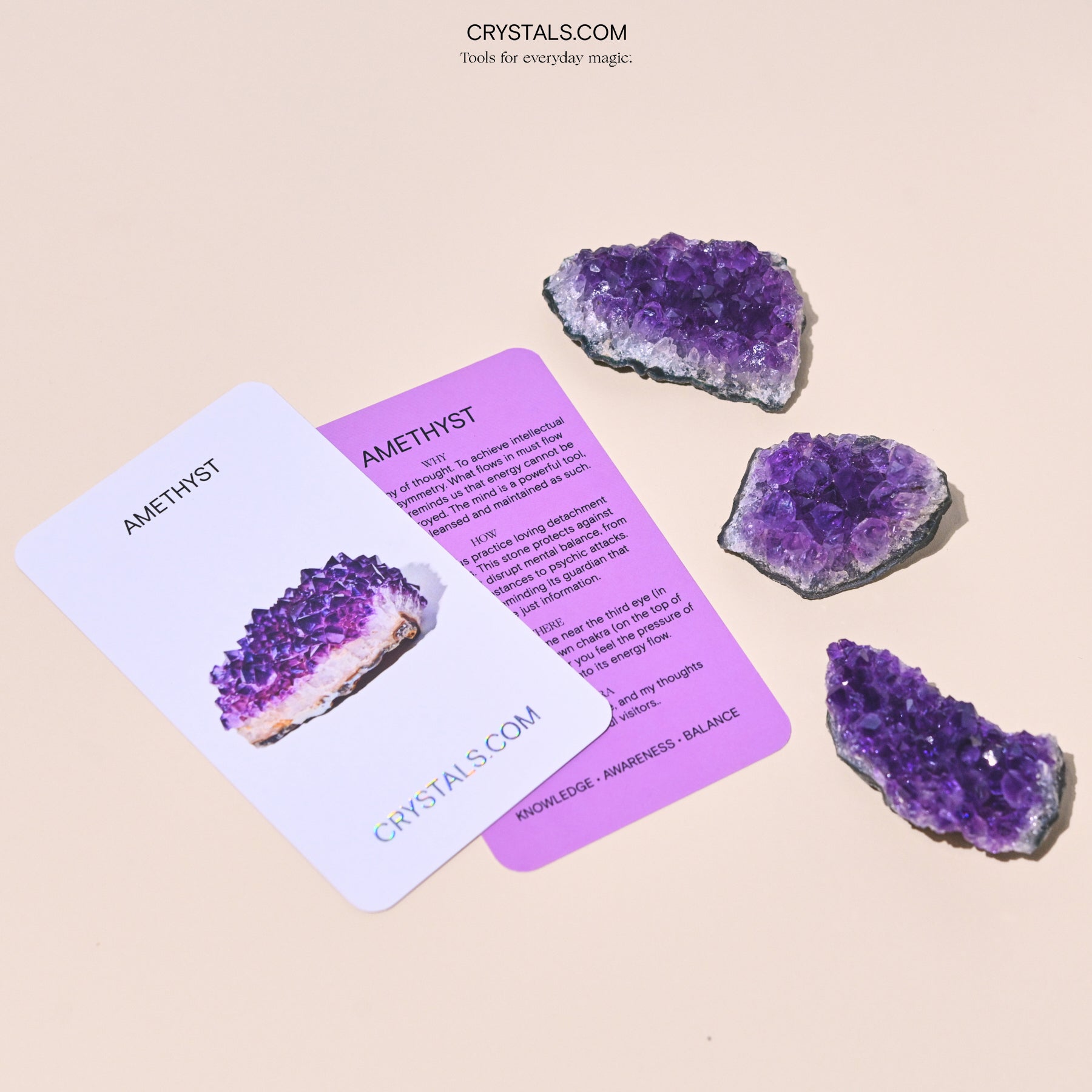 Brazilian Amethyst Cluster CRYSTALS.COM