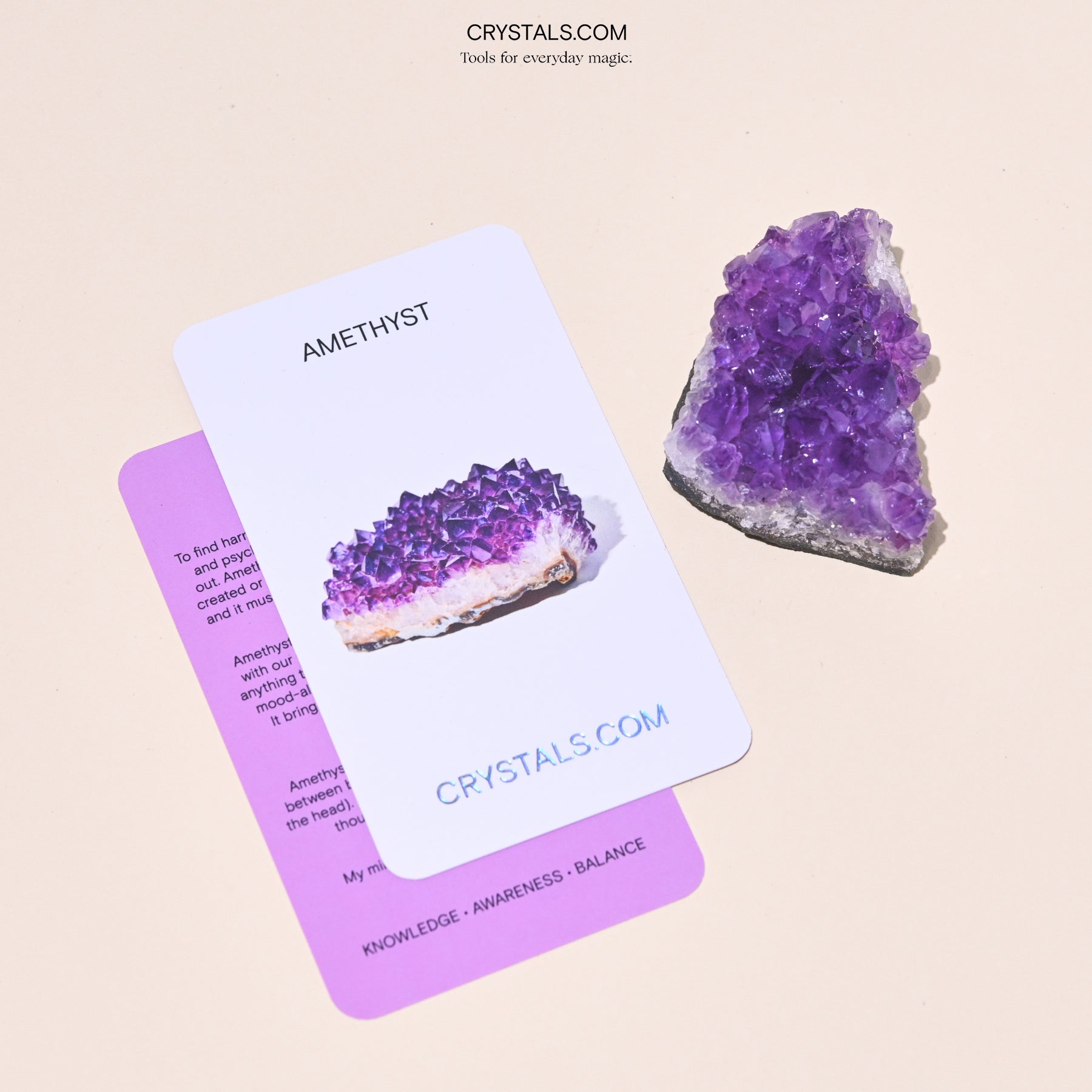 Brazilian Amethyst Cluster CRYSTALS.COM