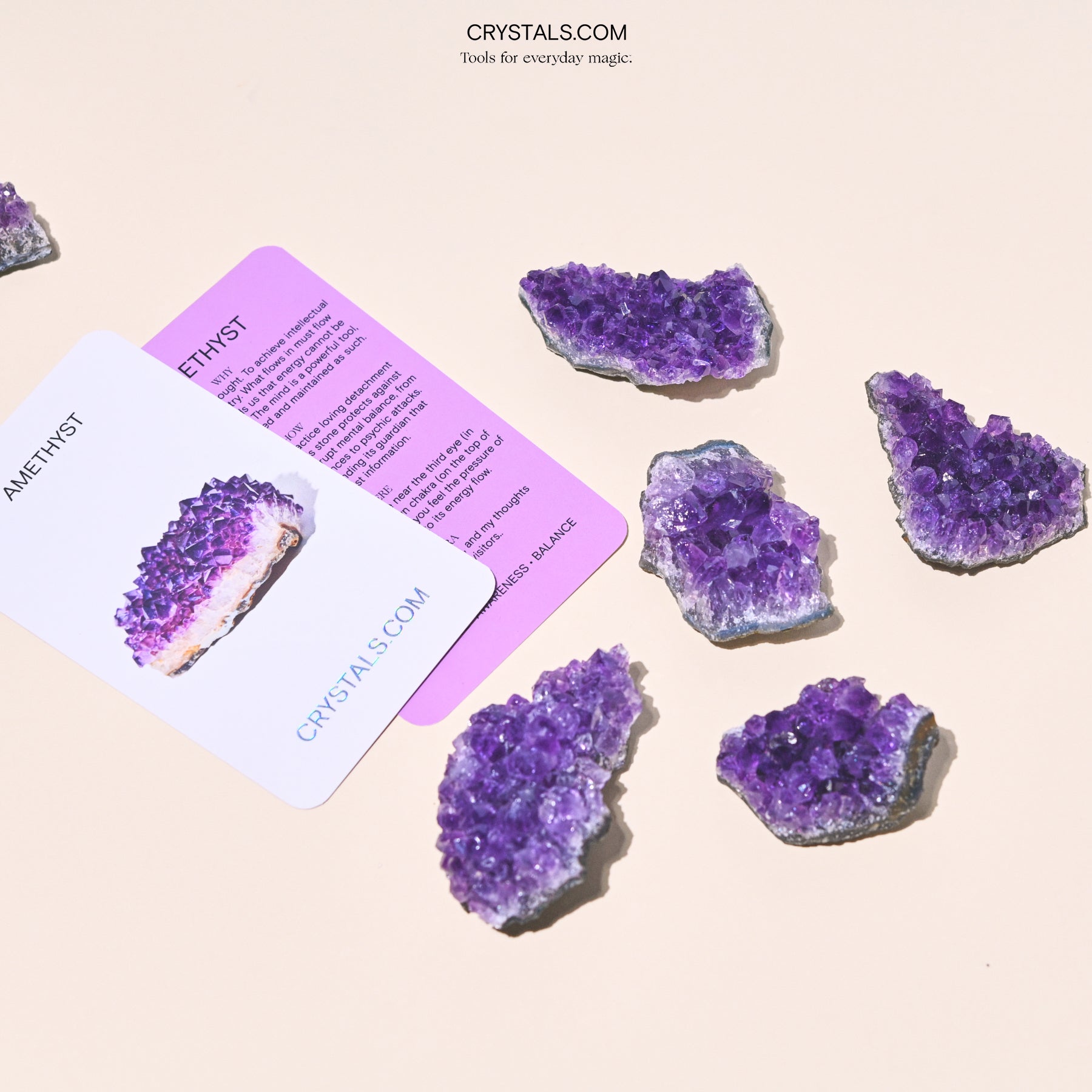 Brazilian Amethyst Cluster CRYSTALS.COM