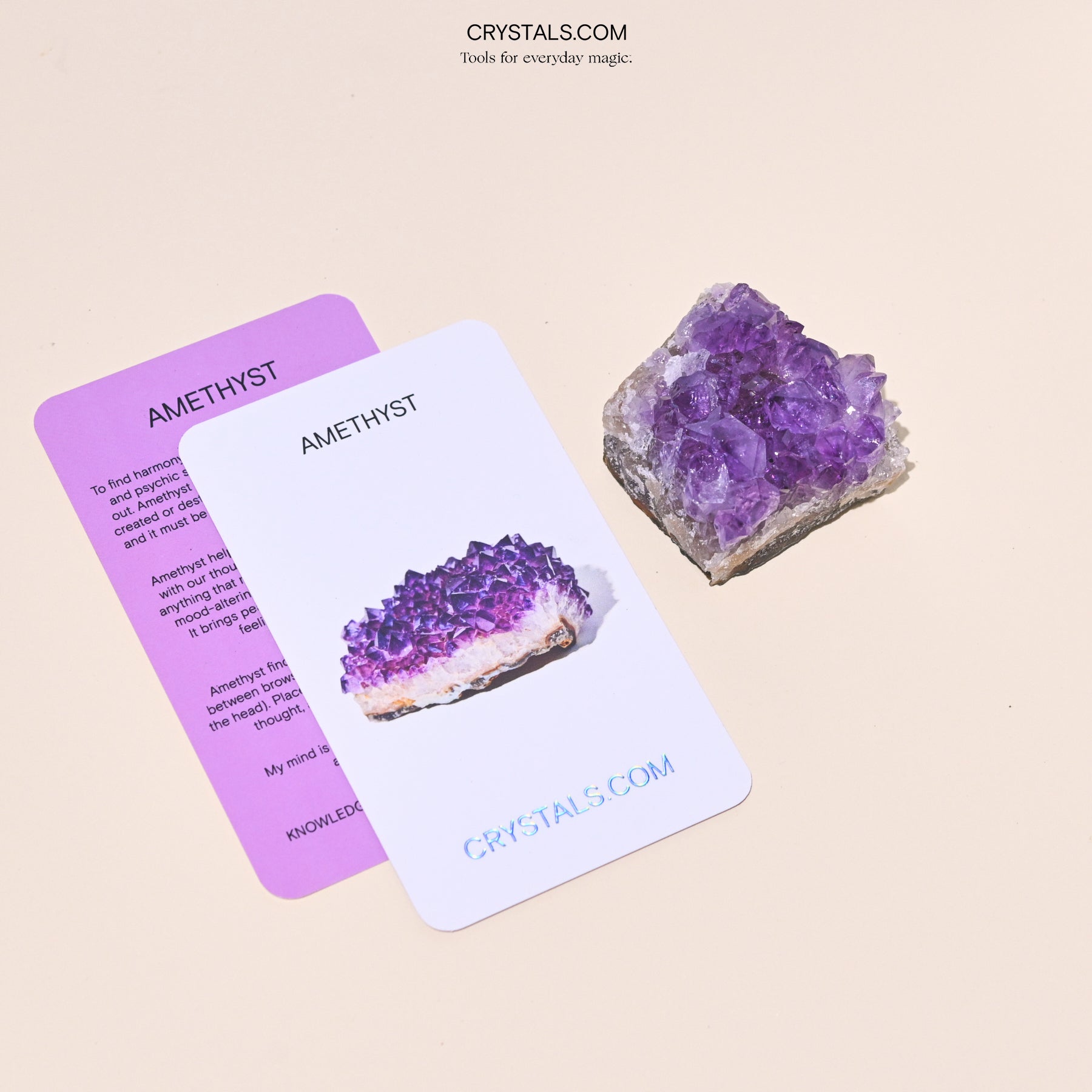 Brazilian Amethyst Cluster CRYSTALS.COM