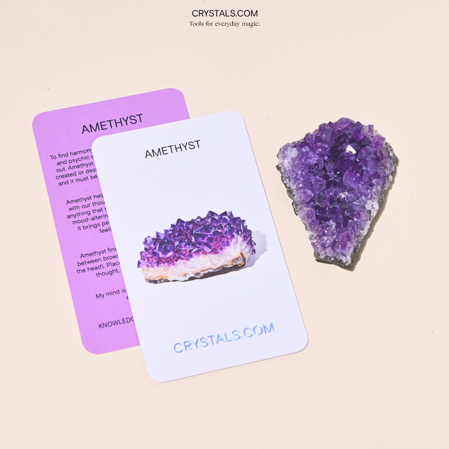 Brazilian Amethyst Cluster CRYSTALS.COM