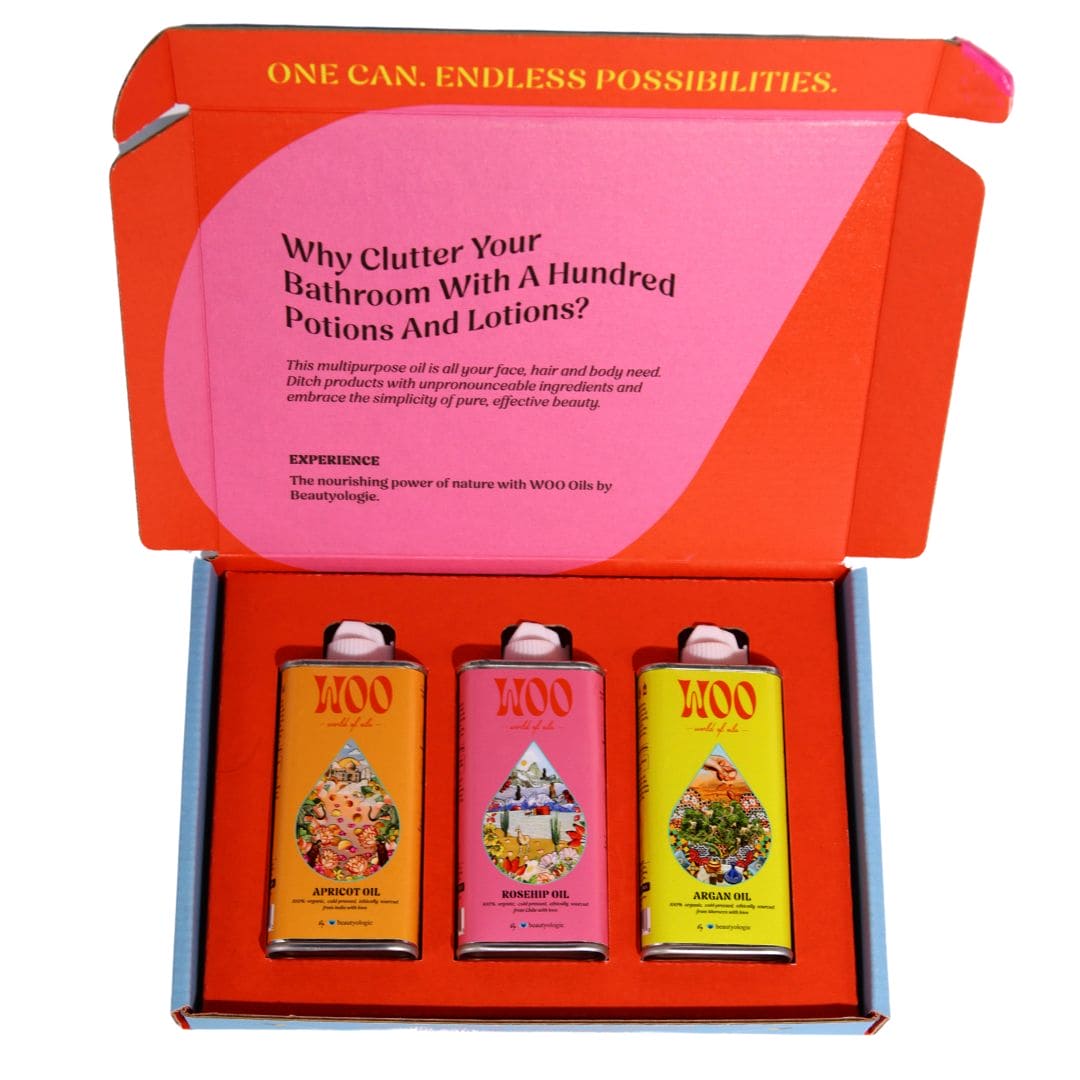 Bundle of 3 Oils, 100% Organic Beautyologie