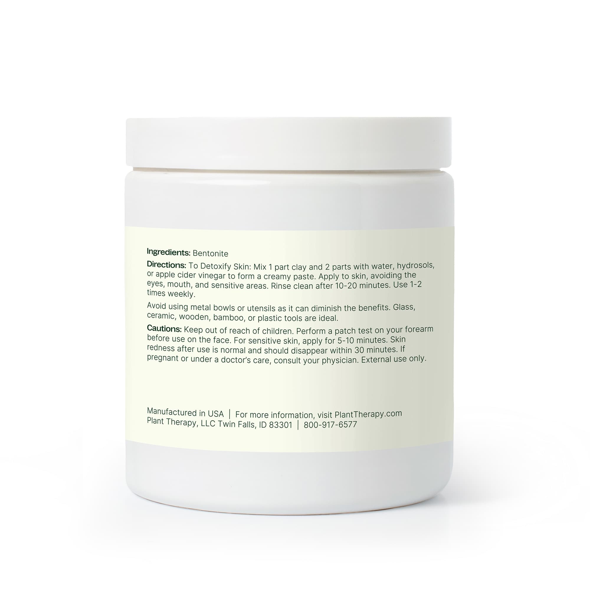 Calcium Bentonite Clay 16 oz Plant Therapy