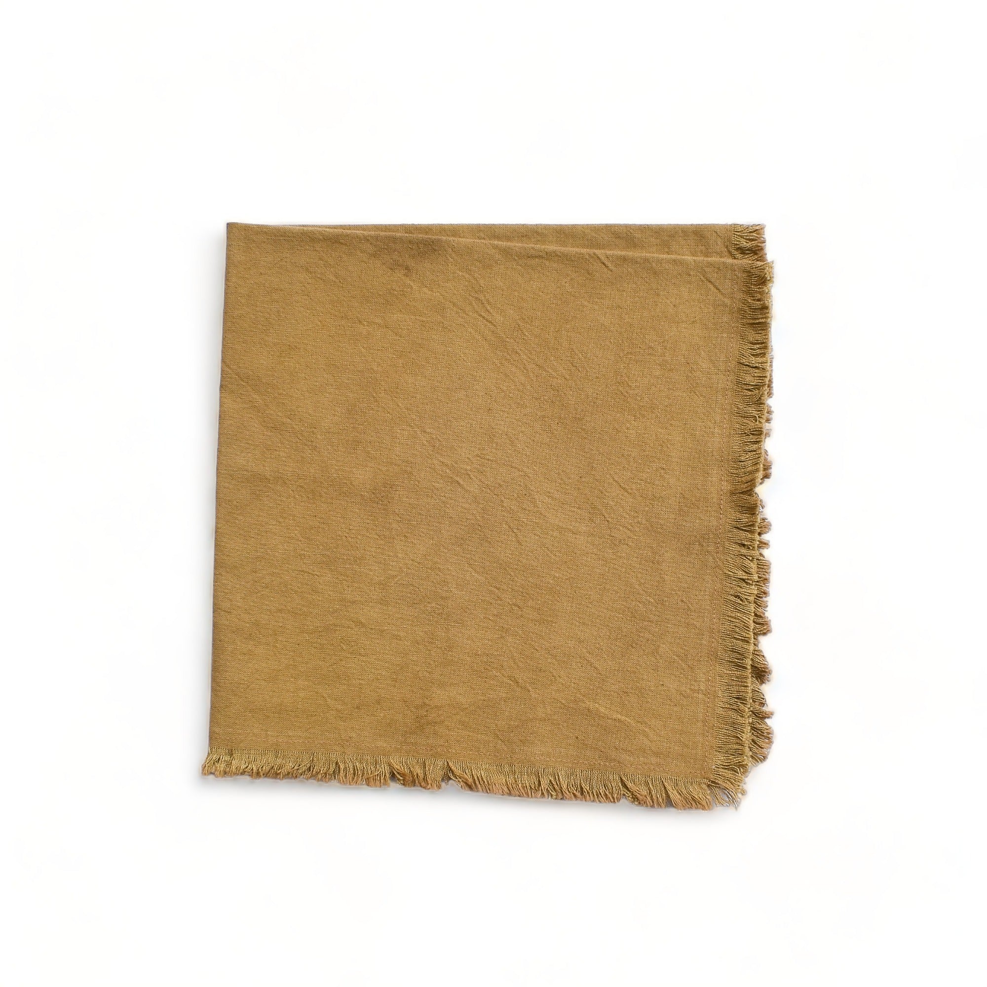 Camel Cotton Napkins (Set of 4) by CECILIADENADIE studio MESO
