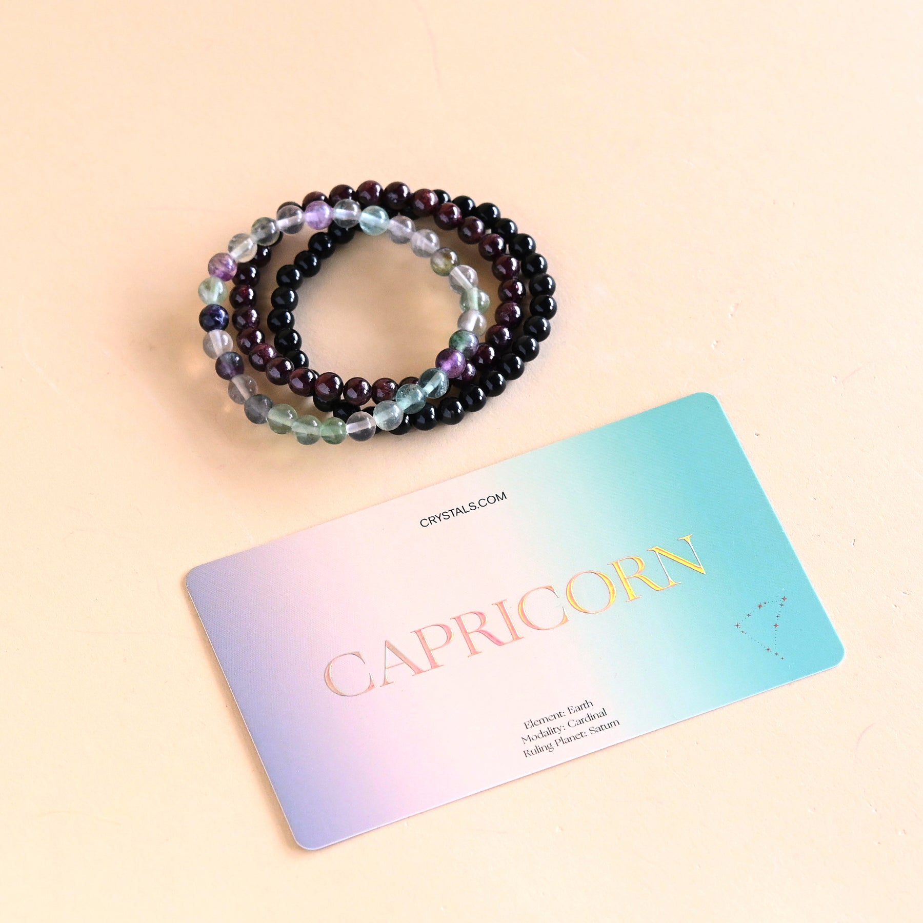 Capricorn Bracelet Trio CRYSTALS.COM
