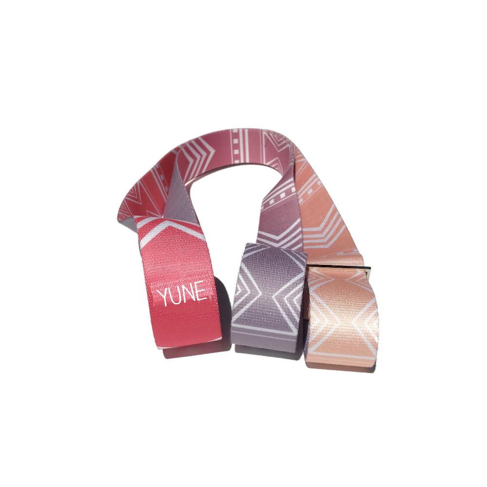 Cassady Yoga Strap – Pink Stretching Strap w/ Metal Buckles | Yune Yoga Yune Yoga