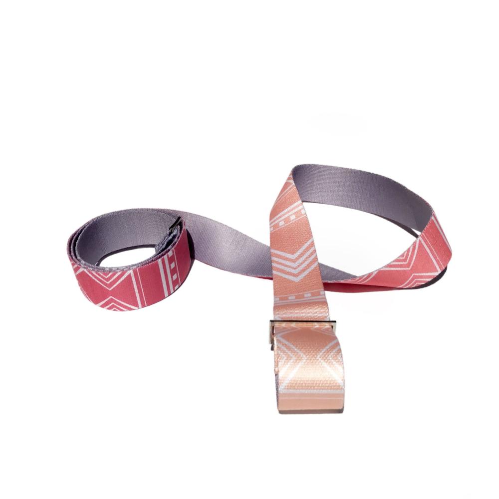 Cassady Yoga Strap – Pink Stretching Strap w/ Metal Buckles | Yune Yoga Yune Yoga