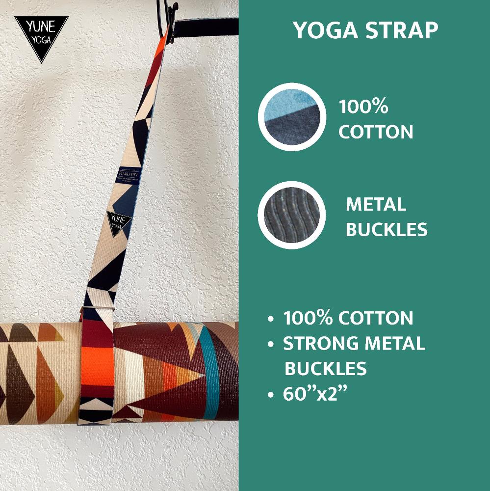 Cassady Yoga Strap – Pink Stretching Strap w/ Metal Buckles | Yune Yoga Yune Yoga