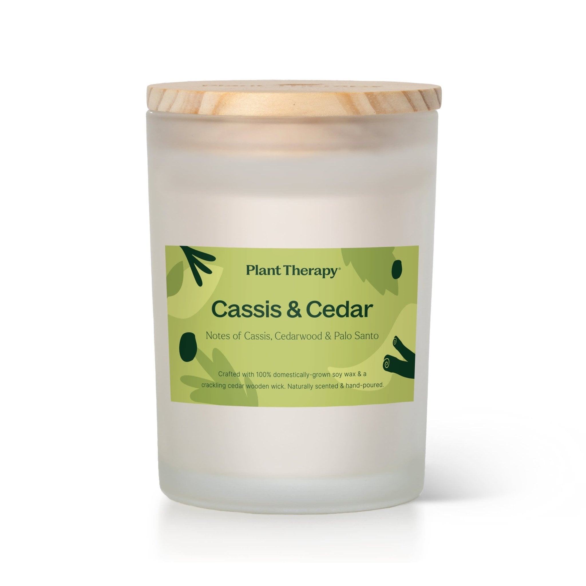 Cassis & Cedar Naturally Scented Candle Plant Therapy