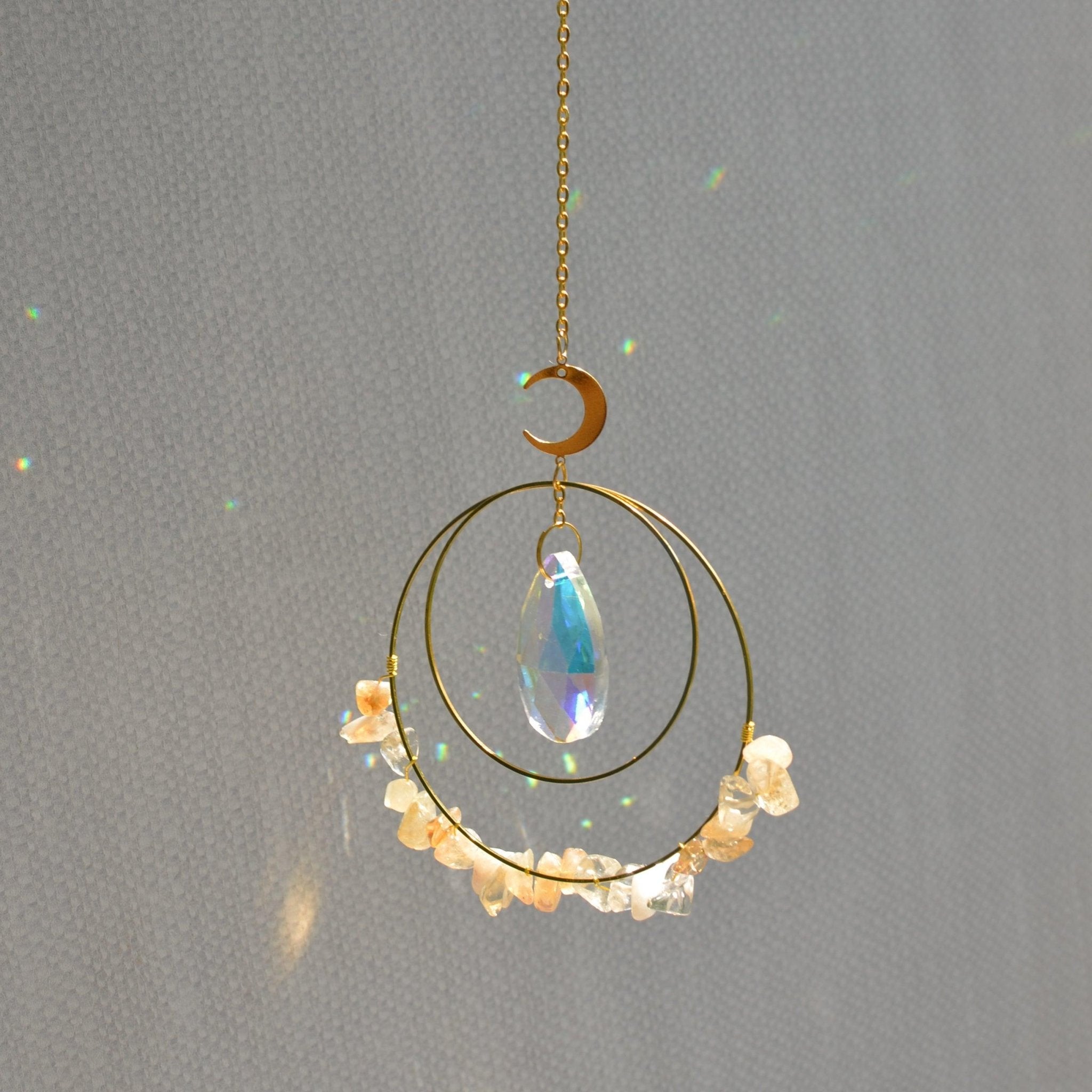 Citrine & Crystal Suncatcher CEDAR AND MYRRH