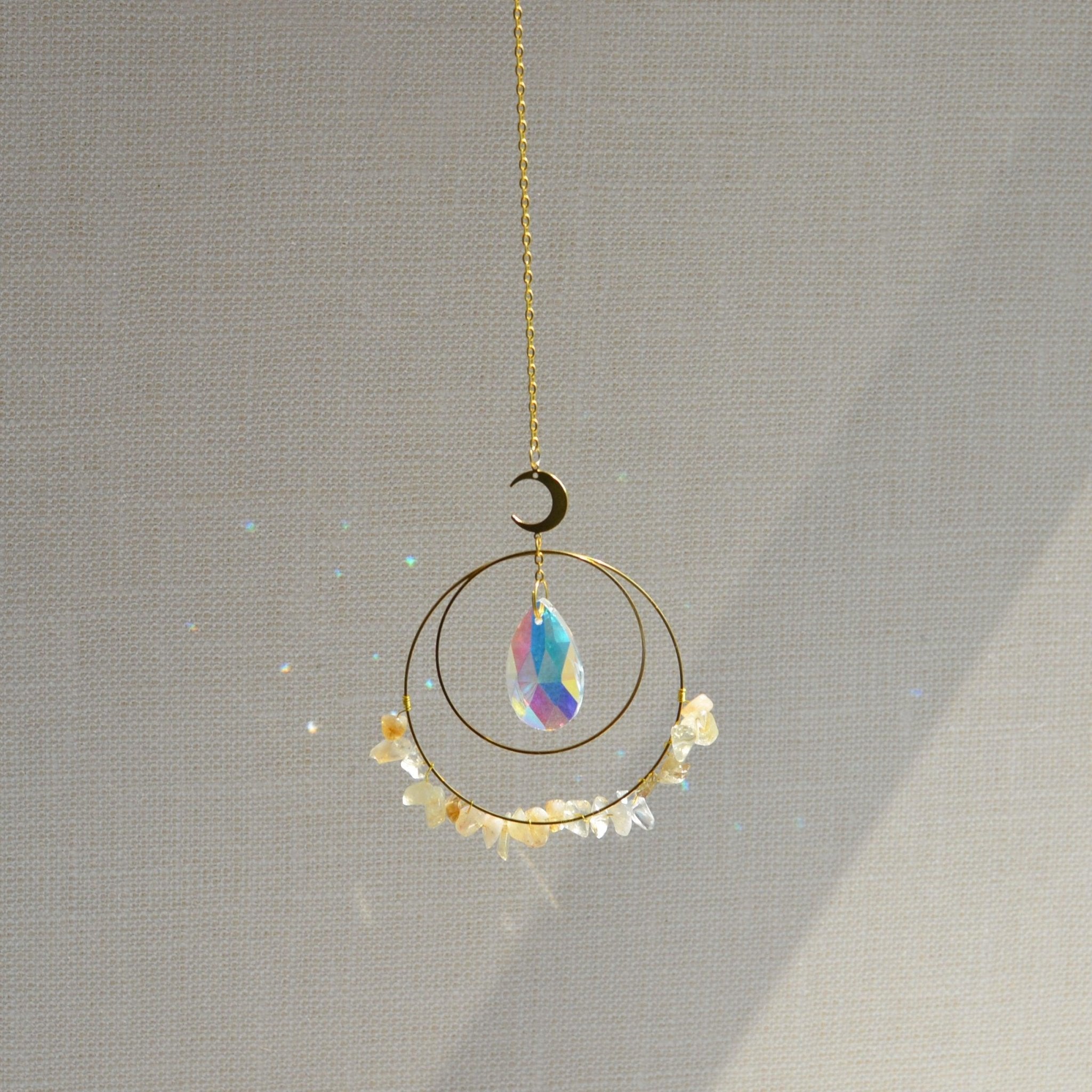 Citrine & Crystal Suncatcher CEDAR AND MYRRH