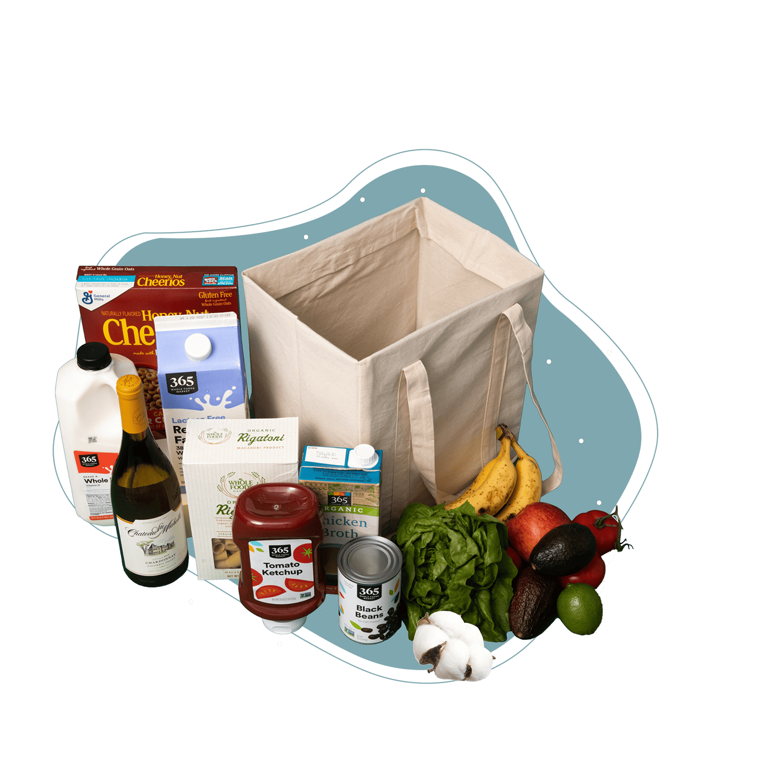 Collapsible Grocery Shopping Bags Organic Cotton Mart