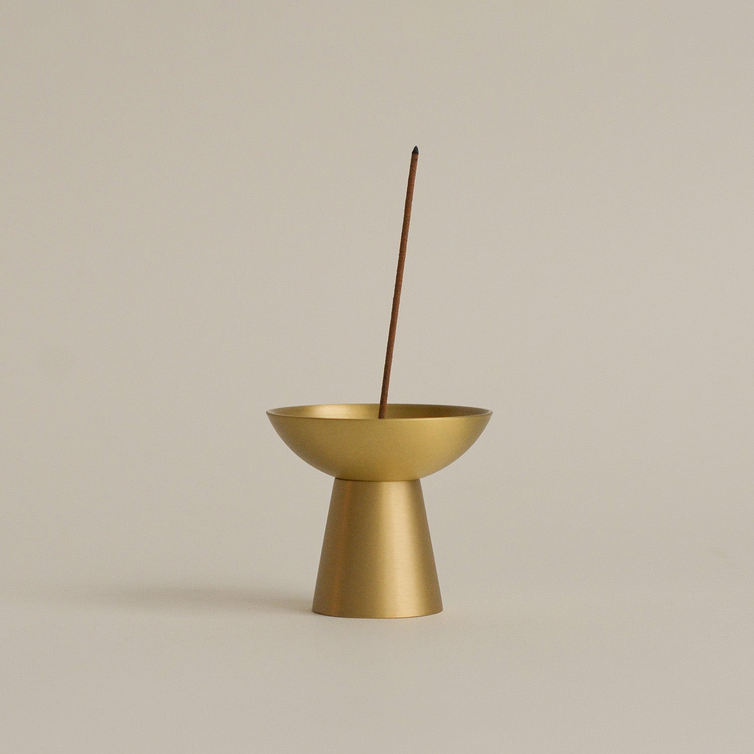 Conical Brass Ash Catcher Incense Holder CEDAR AND MYRRH