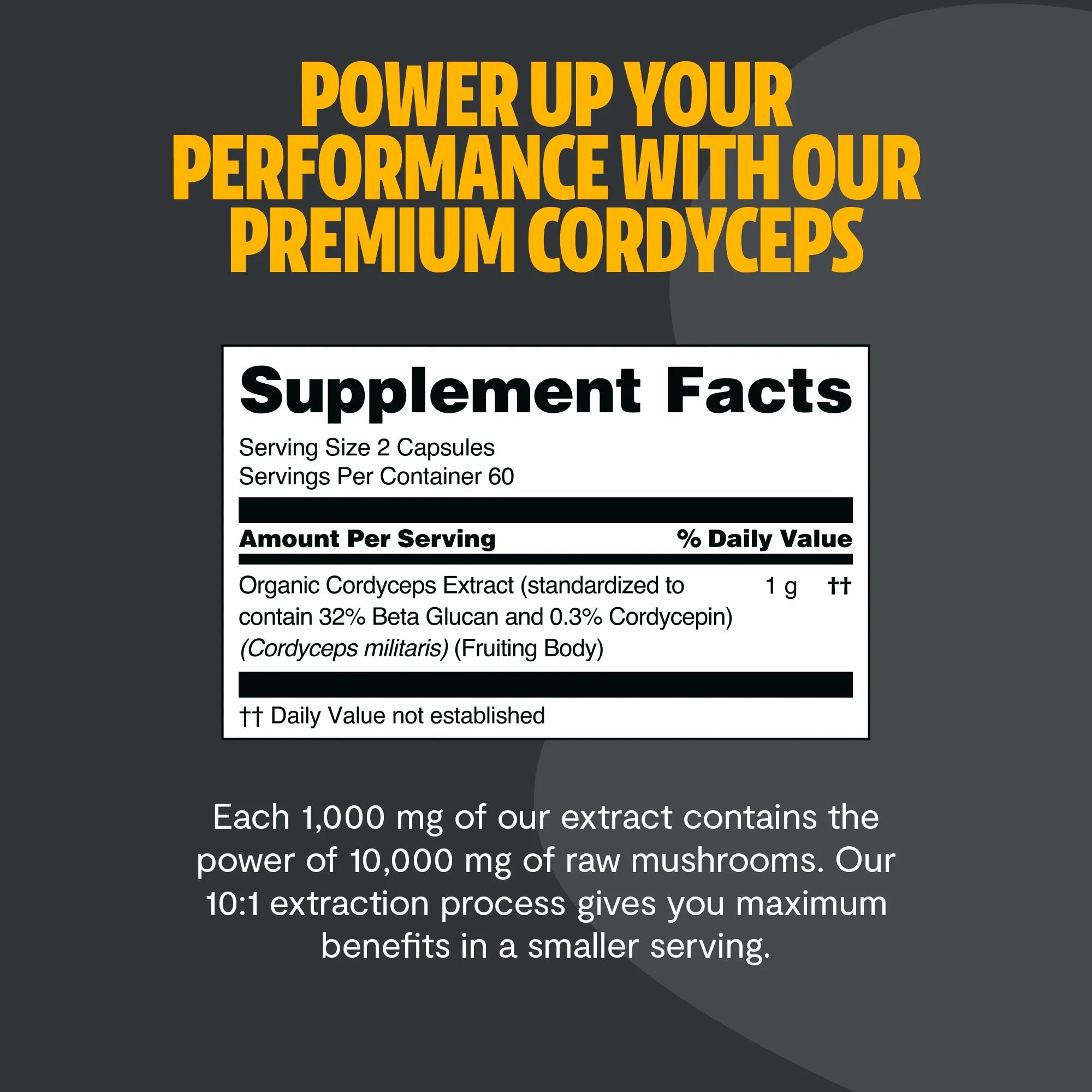 Cordyceps Mushroom Extract Capsules FreshCap Mushrooms