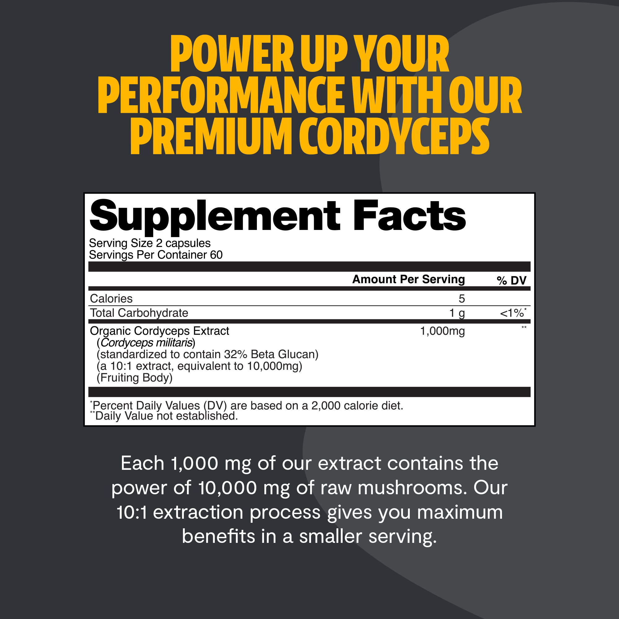 Cordyceps Mushroom Extract Capsules FreshCap Mushrooms