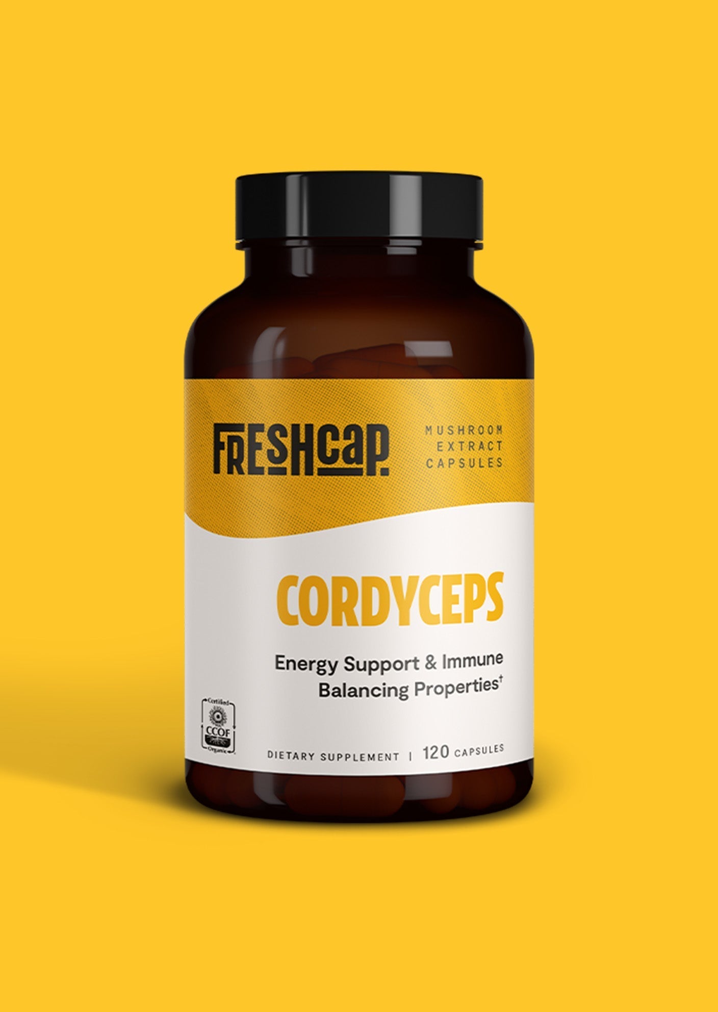 Cordyceps Mushroom Extract Capsules FreshCap Mushrooms