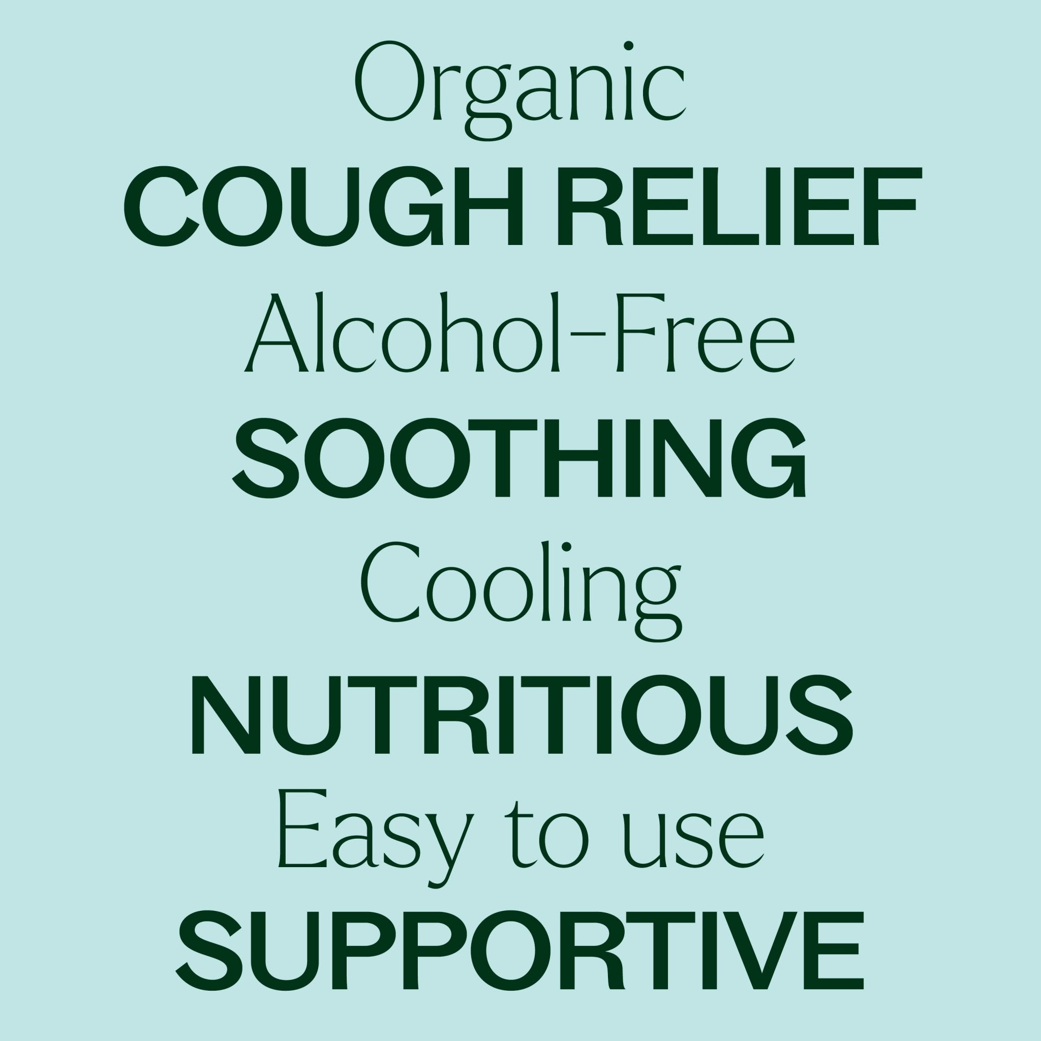 Cough Relief Organic Herbal Supplement Plant Therapy