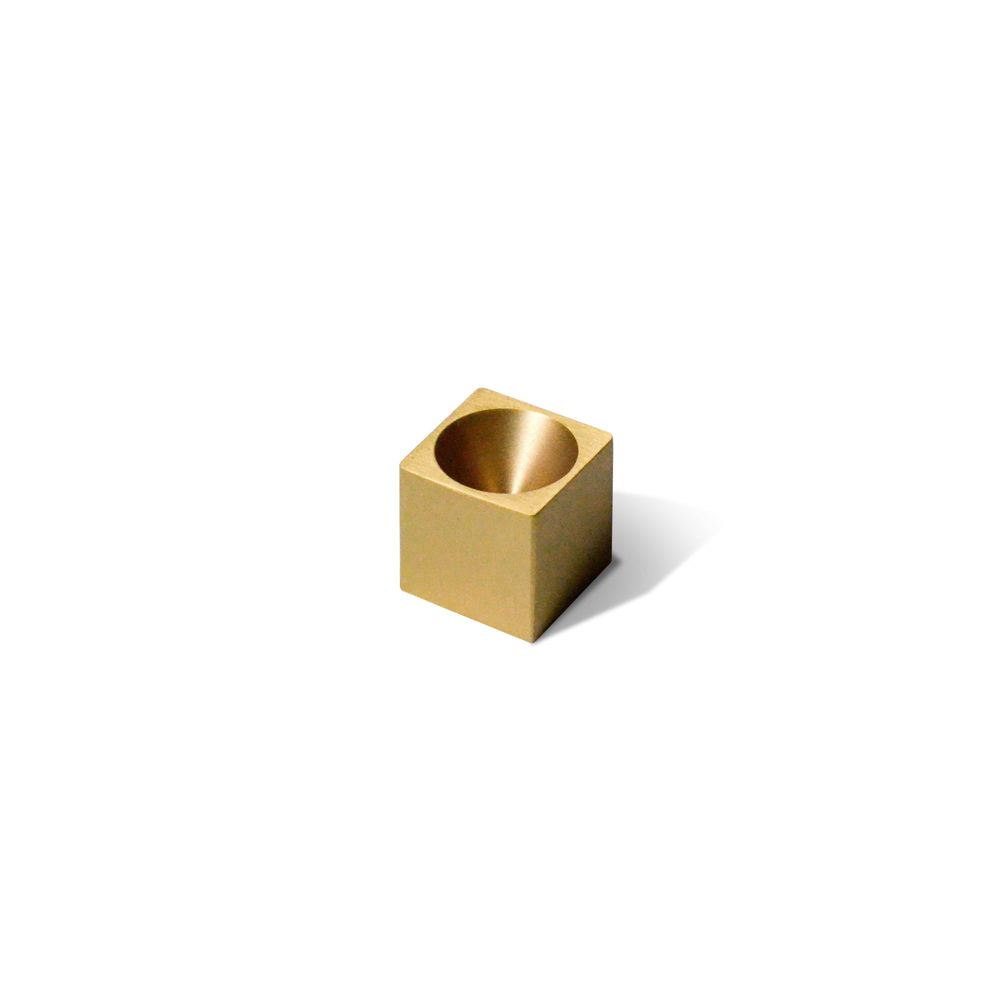 Cubic Brass Incense Holder CEDAR AND MYRRH