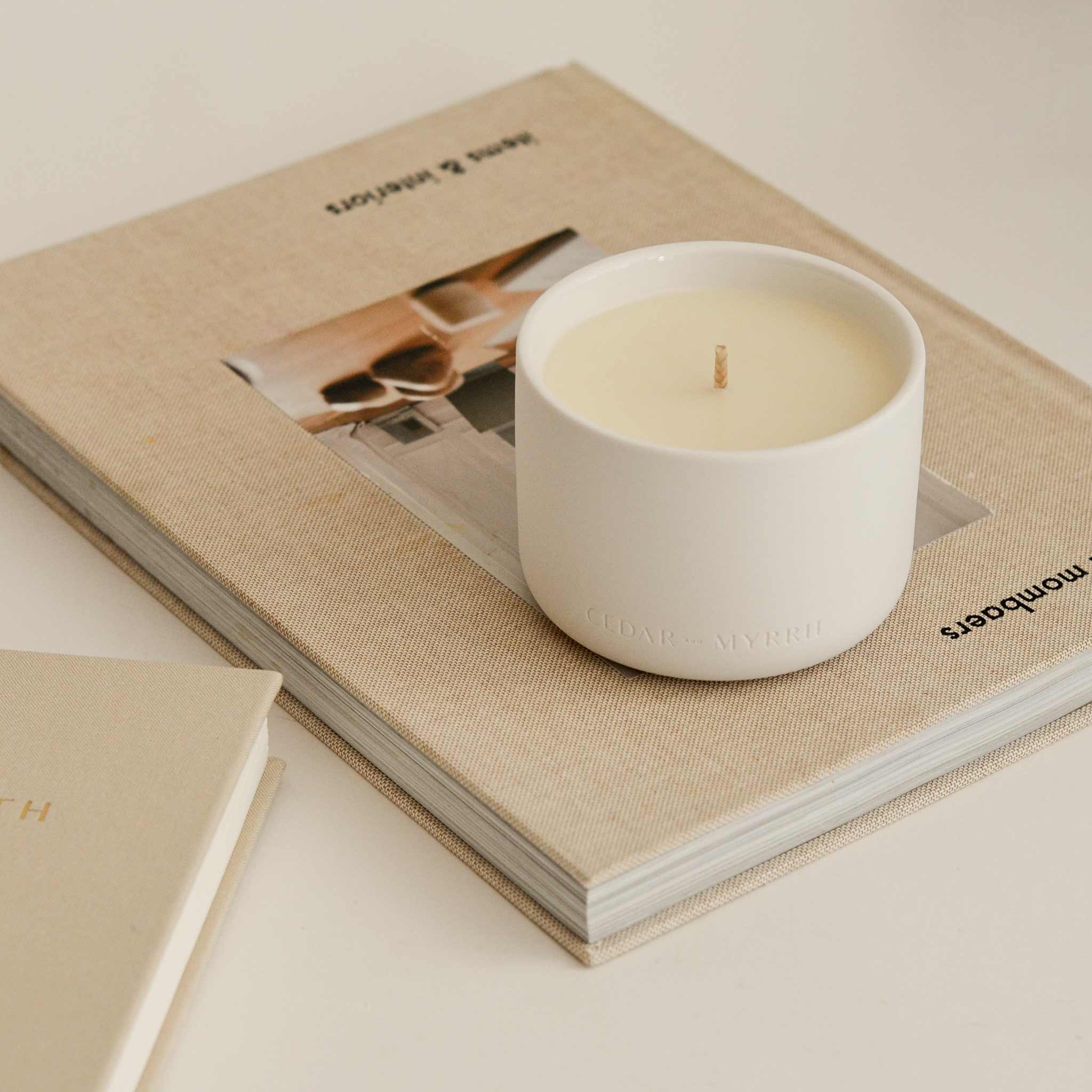 Deep Breath Wellness Candle CEDAR AND MYRRH