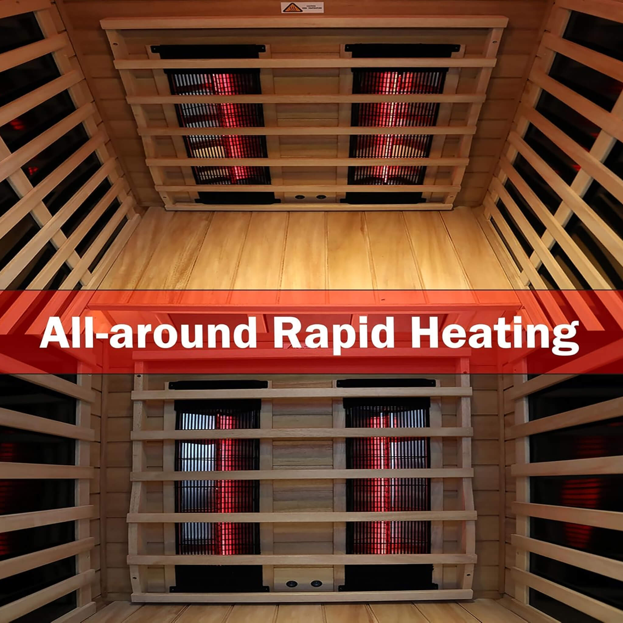 Deluxe 2 - Person Outdoor Mahogany Low EMF Far Infrared Sauna With Bluetooth Audio And LED Lights (SAK83719) SAKSBY WHOLESALE