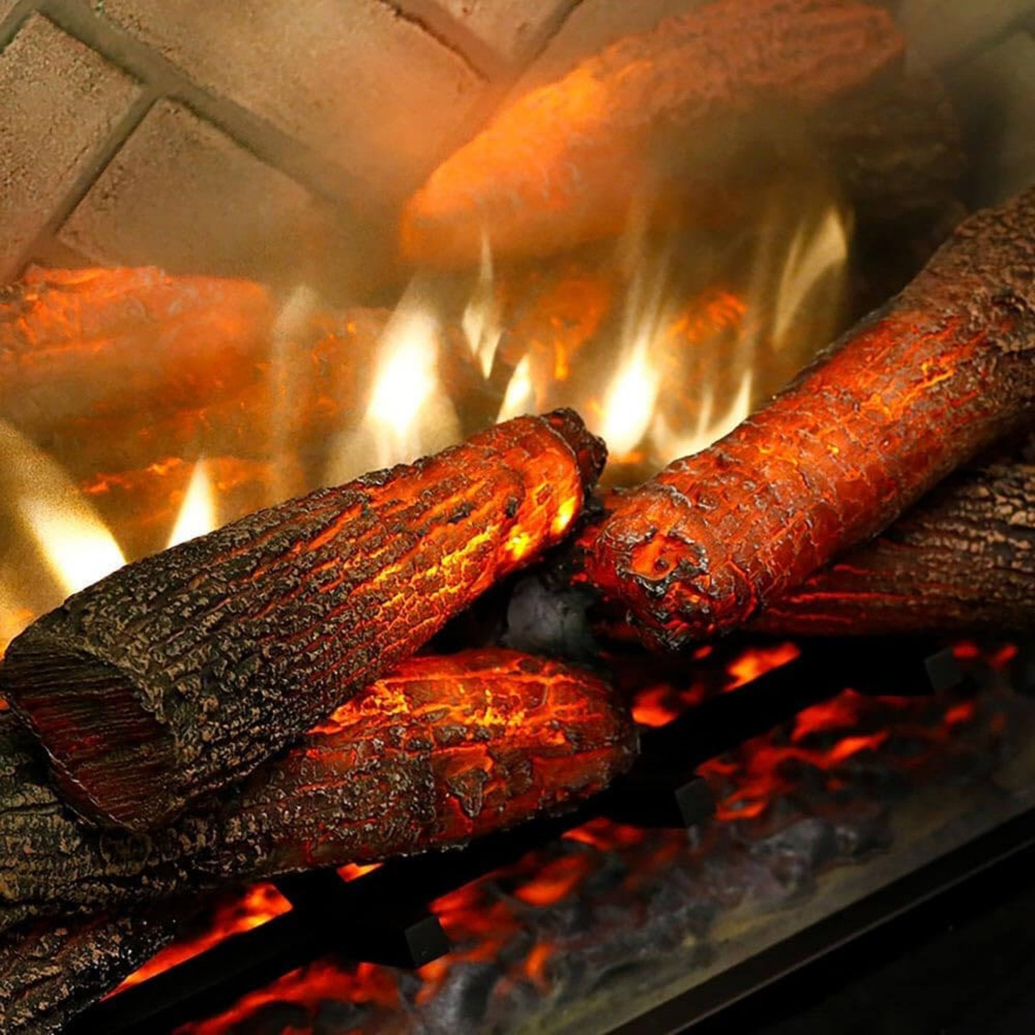 Dimplex Revillusion Herringbone Brick Built - In Electric Firebox With Front Glass [RBF30/36/42] (SAK12893) SAKSBY WHOLESALE