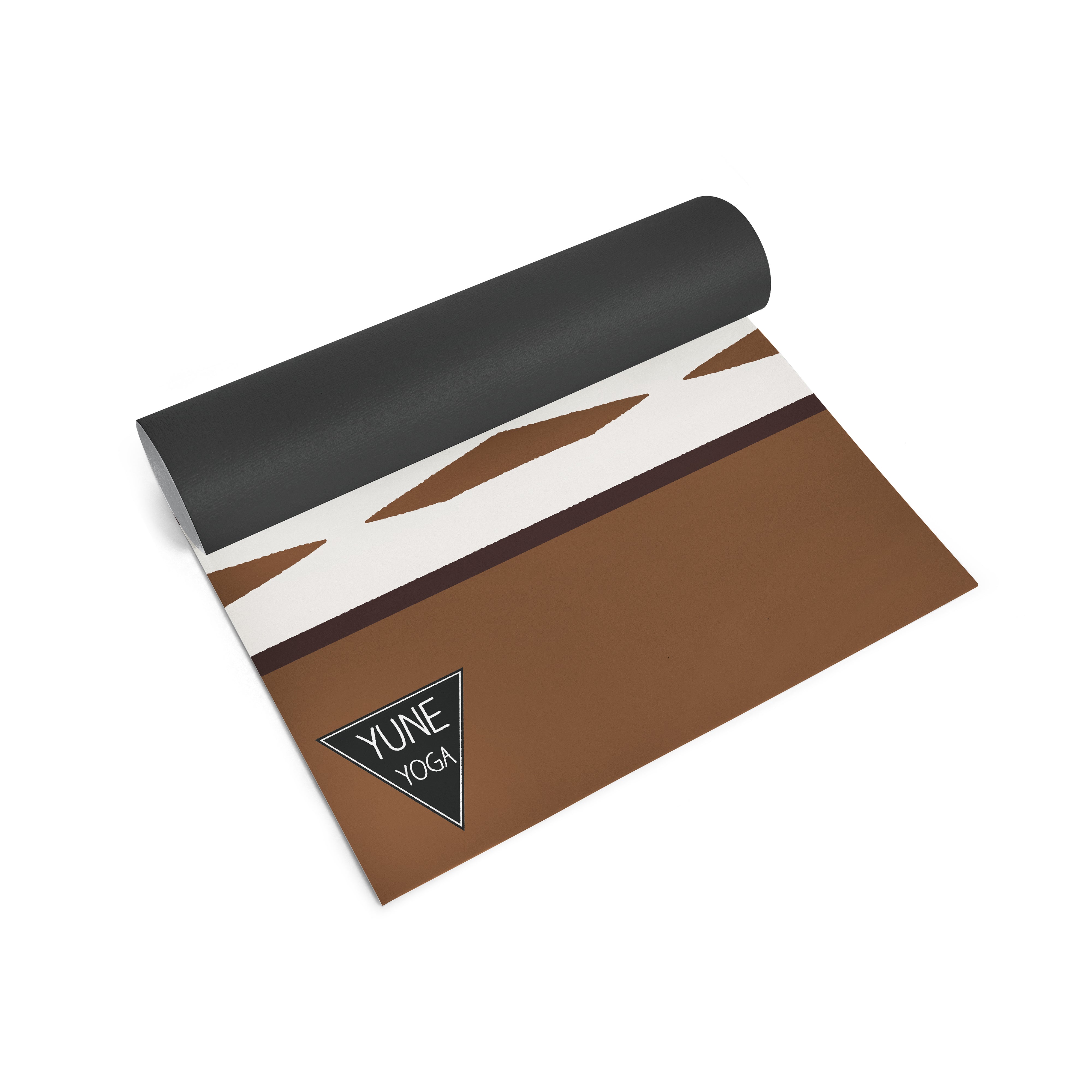 Elk Grove Yoga Mat – 6 mm Extra Thick, Double-Sided Non-Slip, Eco-Friendly PER with Earth-Tone Striped Design | Yune Yoga