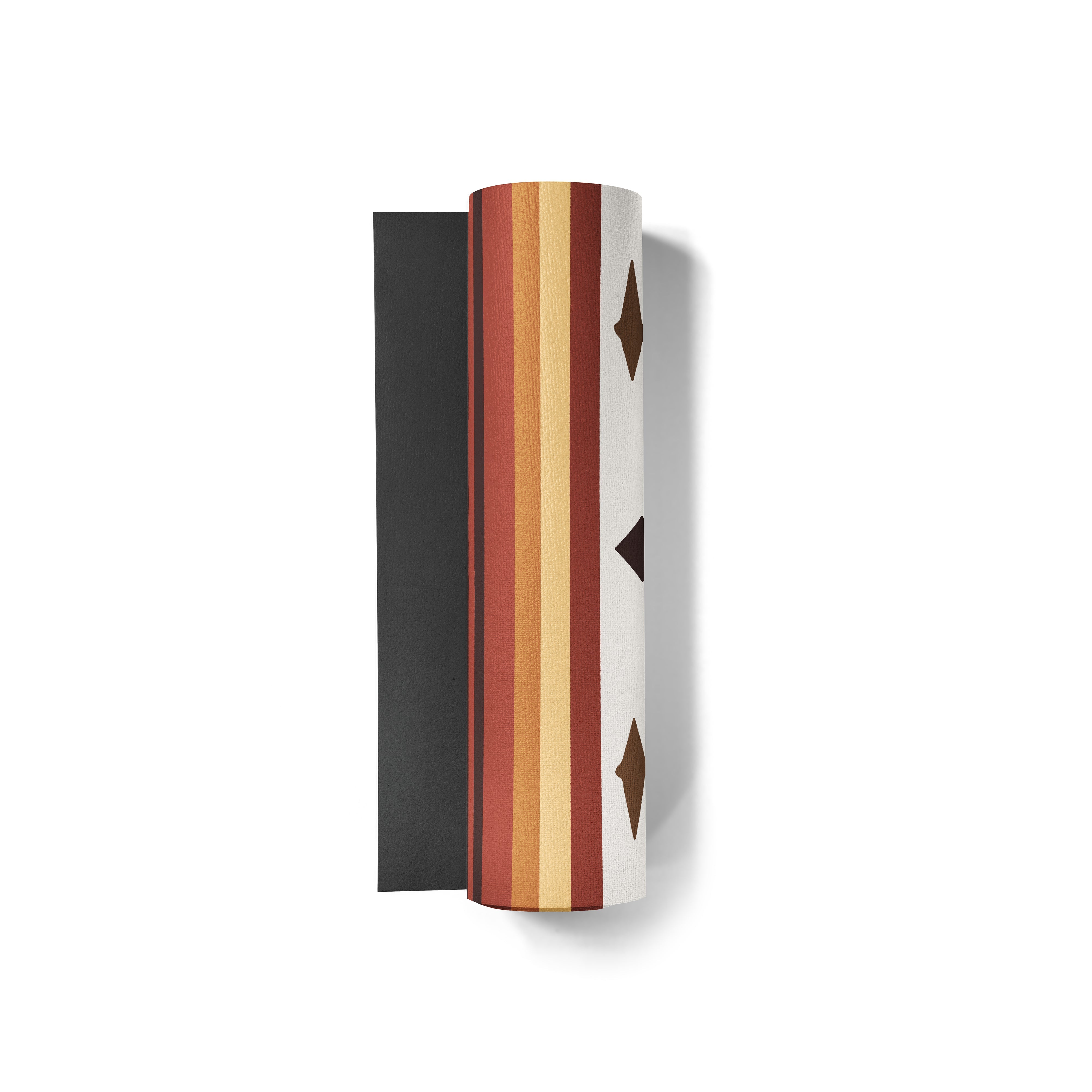 Elk Grove Yoga Mat – 6 mm Extra Thick, Double-Sided Non-Slip, Eco-Friendly PER with Earth-Tone Striped Design | Yune Yoga