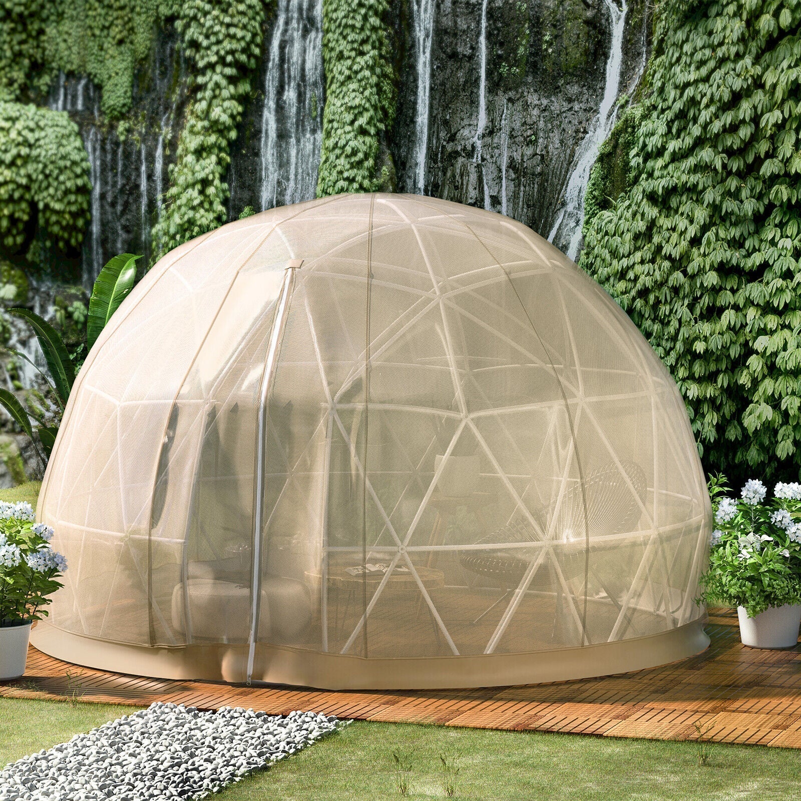Extra Large 10 Person Outdoor Igloo Garden Greenhouse Dome Tent, 12FT (94316275) SAKSBY WHOLESALE