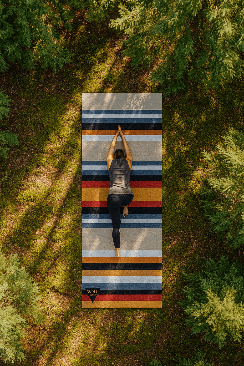 Falcons Rest Yoga Mat – 6 mm Extra Thick, Double - Sided Non - Slip, Eco - Friendly PER with Multi - Color Trail - Inspired Design | Yune Yoga Yune Yoga