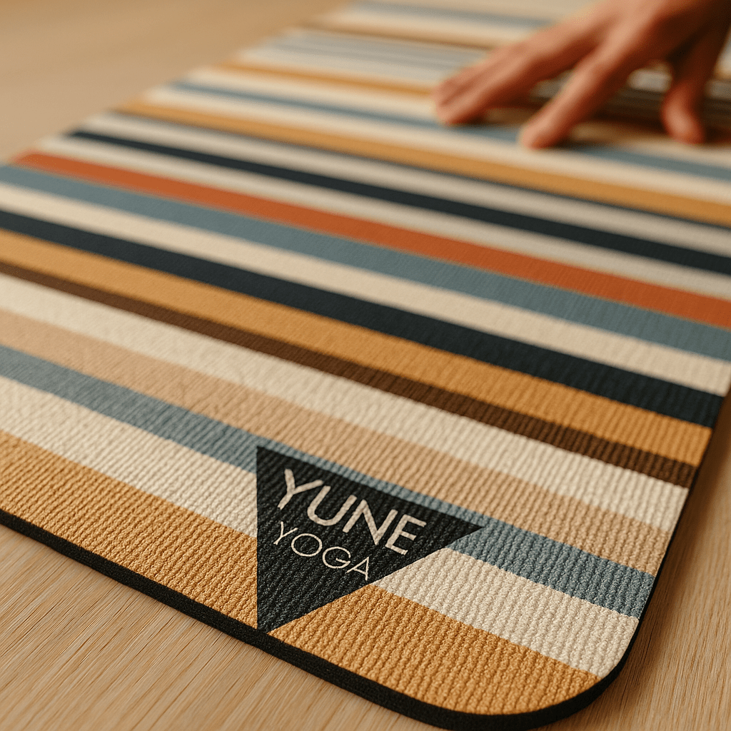 Falcons Rest Yoga Mat – 6 mm Extra Thick, Double - Sided Non - Slip, Eco - Friendly PER with Multi - Color Trail - Inspired Design | Yune Yoga Yune Yoga