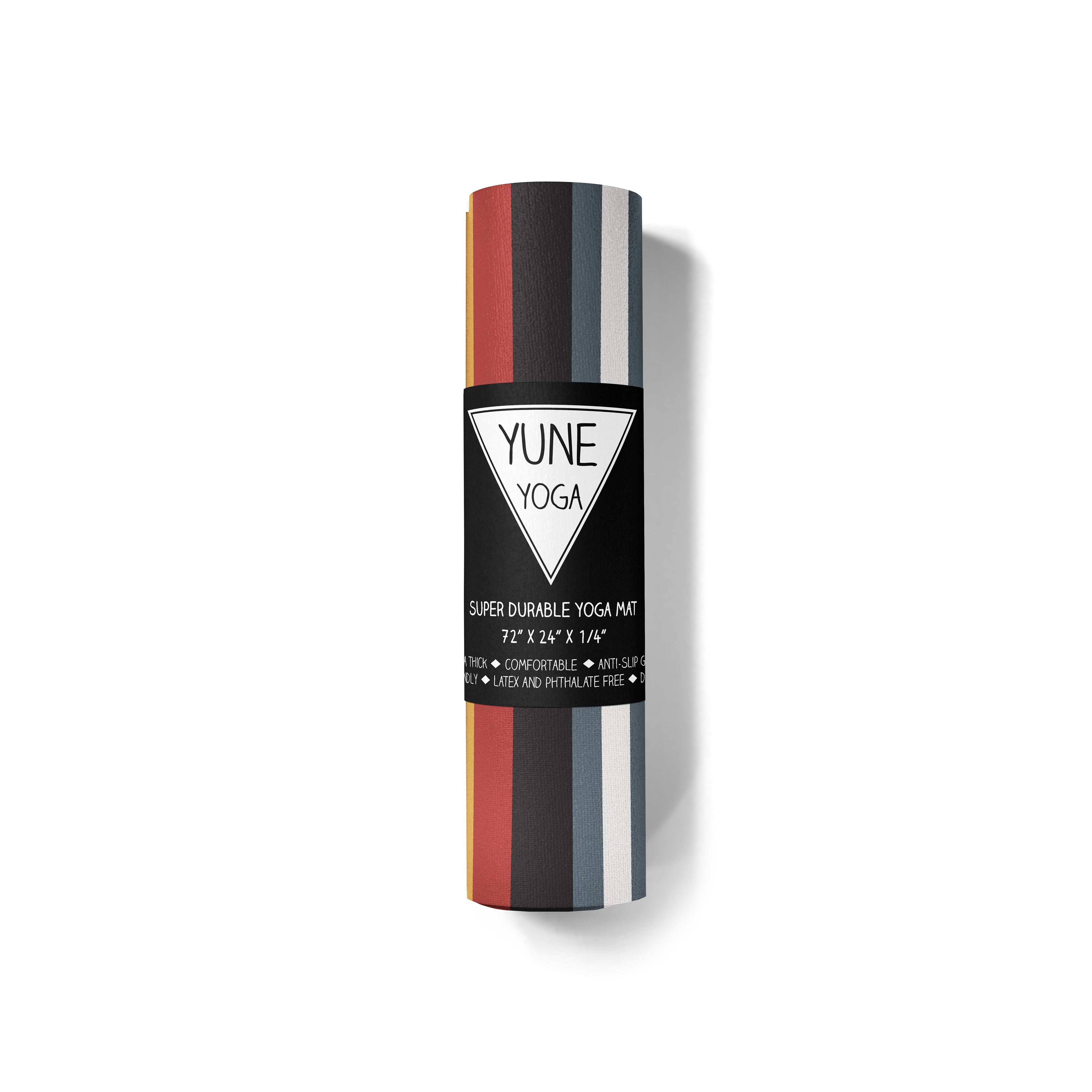 Falcons Rest Yoga Mat – 6 mm Extra Thick, Double-Sided Non-Slip, Eco-Friendly PER with Multi-Color Trail-Inspired Design | Yune Yoga