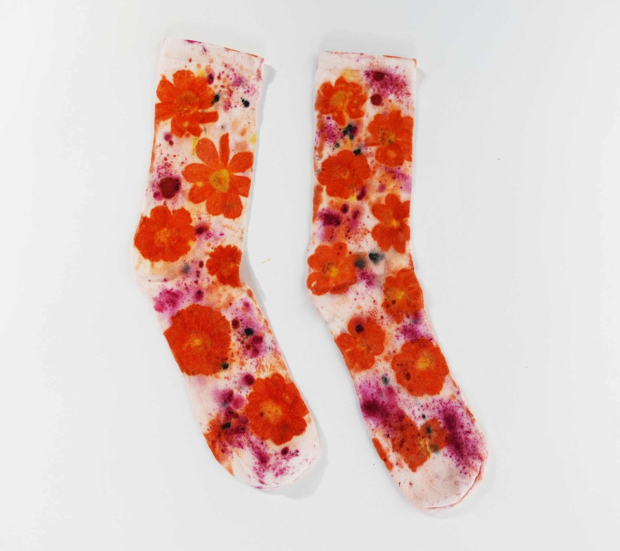 Flower Power Cotton Crew Sock dyekween
