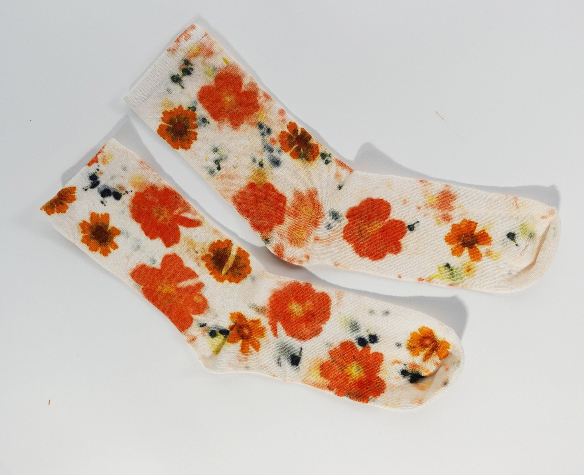 Flower Power Cotton Crew Sock dyekween