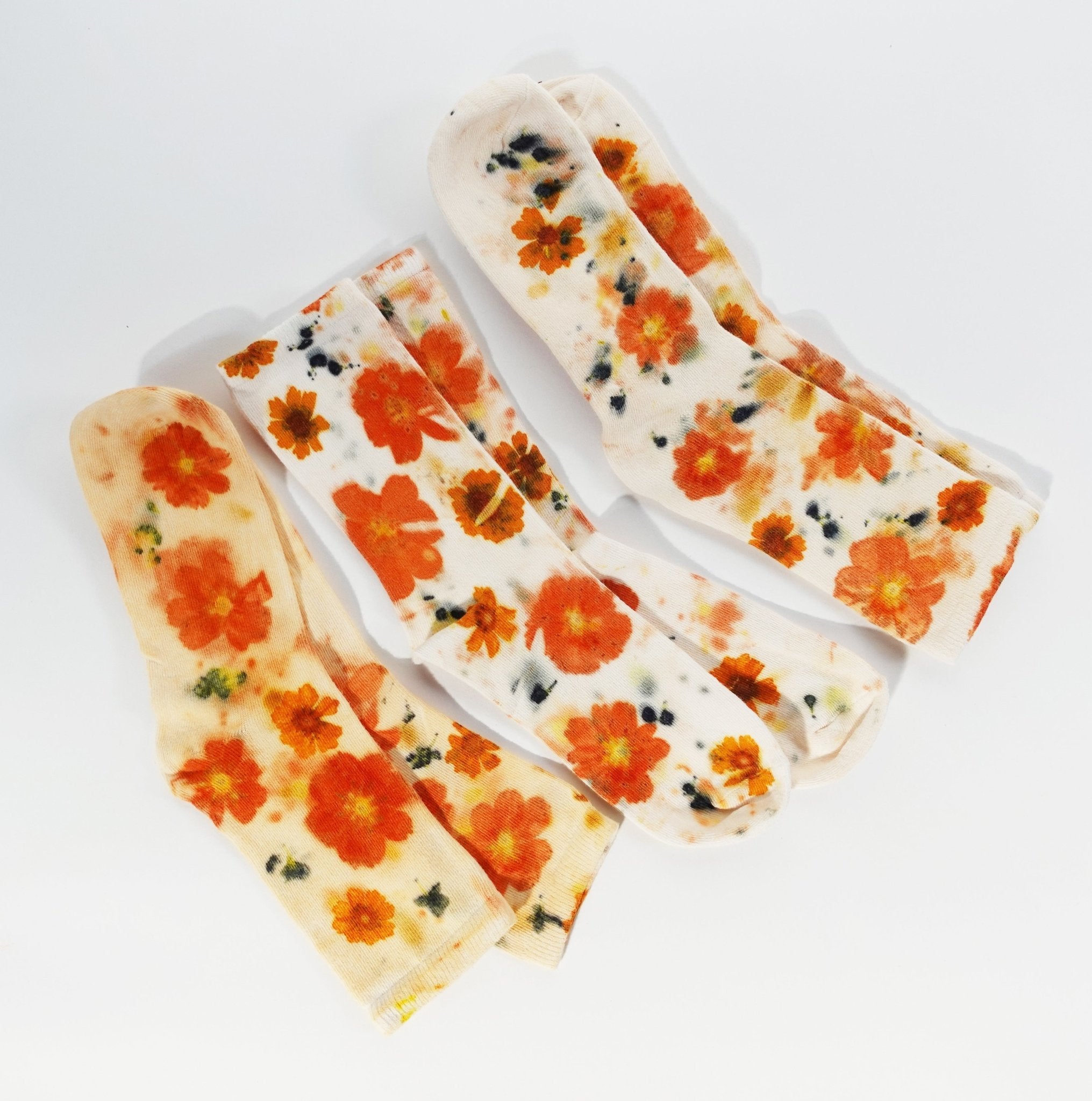 Flower Power Cotton Crew Sock dyekween