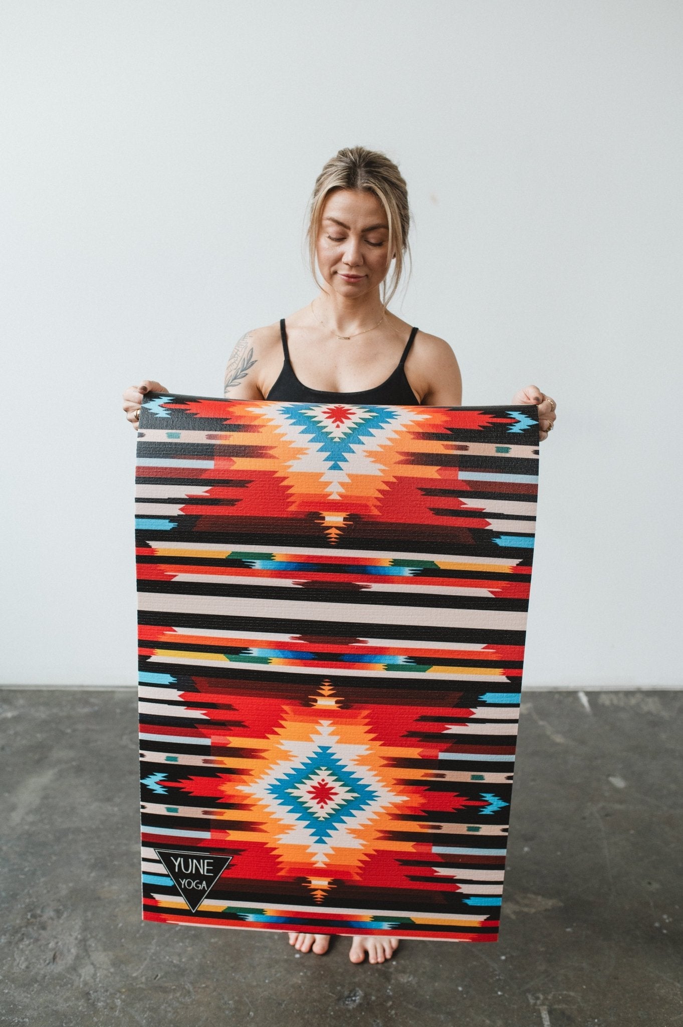 Fox Trail Yoga Mat – 6 mm Extra Thick, Double - Sided Non - Slip, Eco - Friendly PER with Multi - Color Striped Design | Yune Yoga Yune Yoga